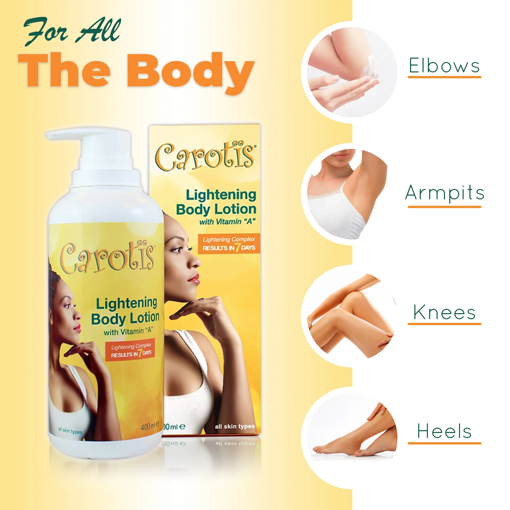 Carotis Brightening Body Lotion With Vitamin A 400ml / 14.10 fl oz - Image 4