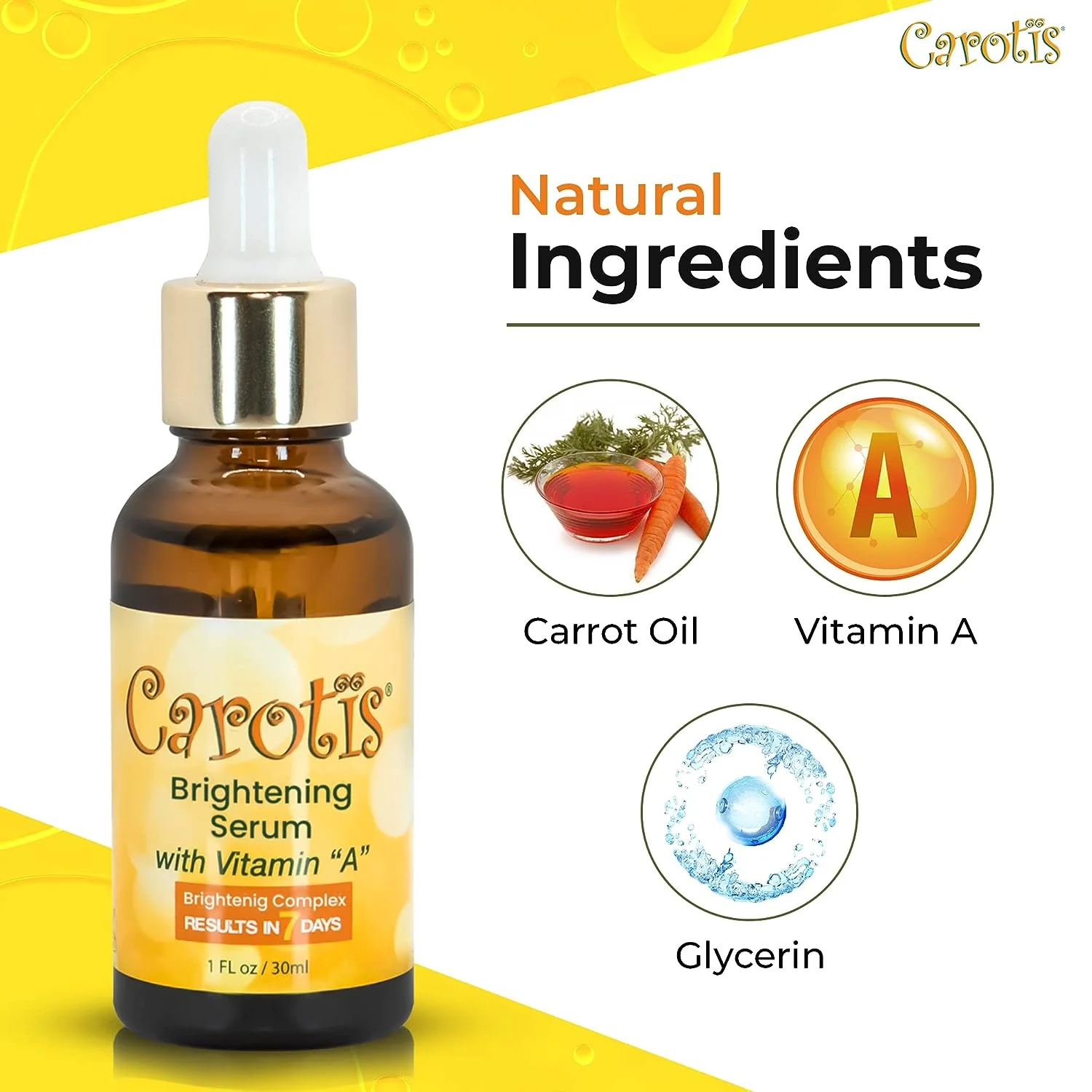 Carotis Brightening Serum With Vitamin A 30ml / 1 fl oz - Image 7