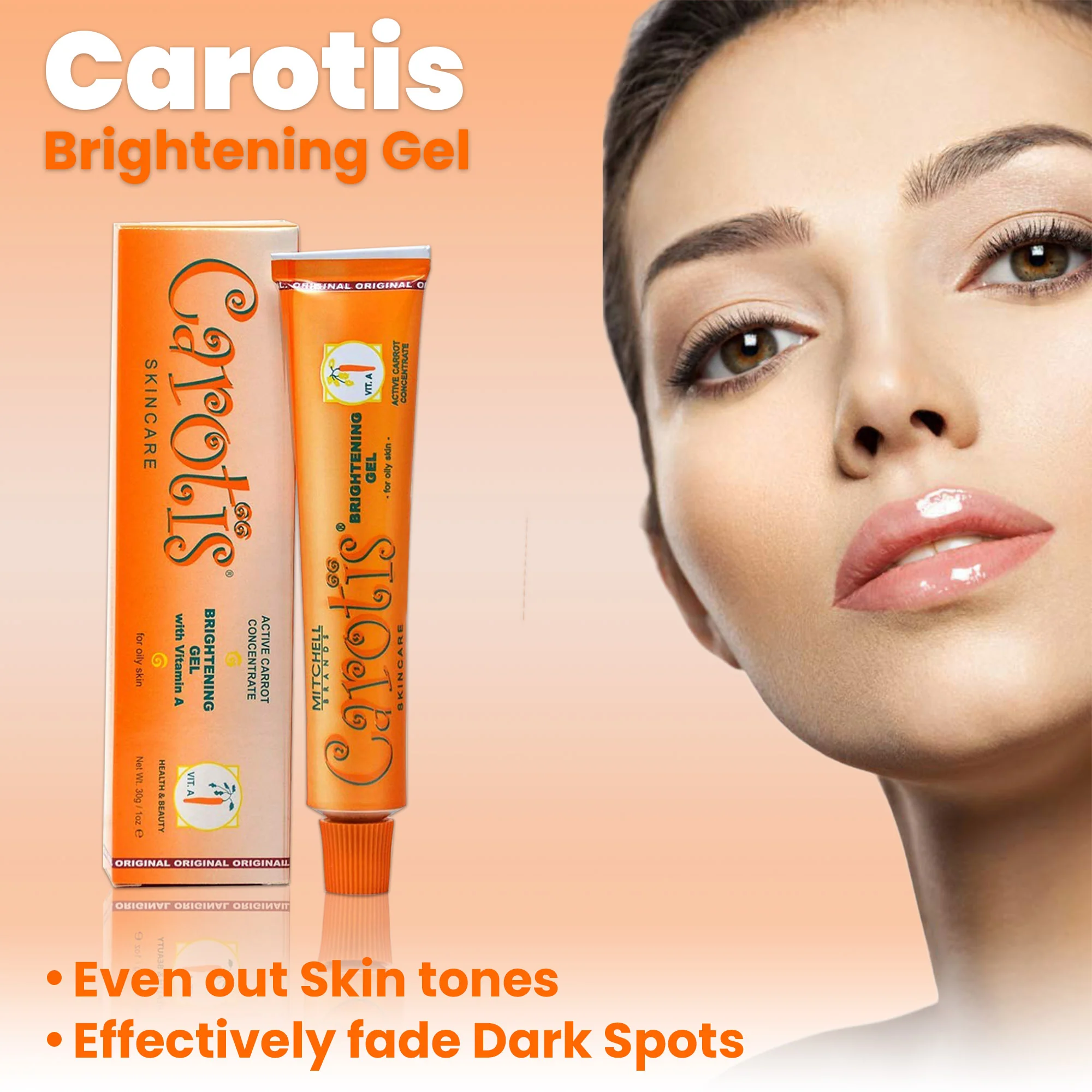 Carotis Skin Brightening Gel With Vitamin A 30g / 1 fl oz - Image 10