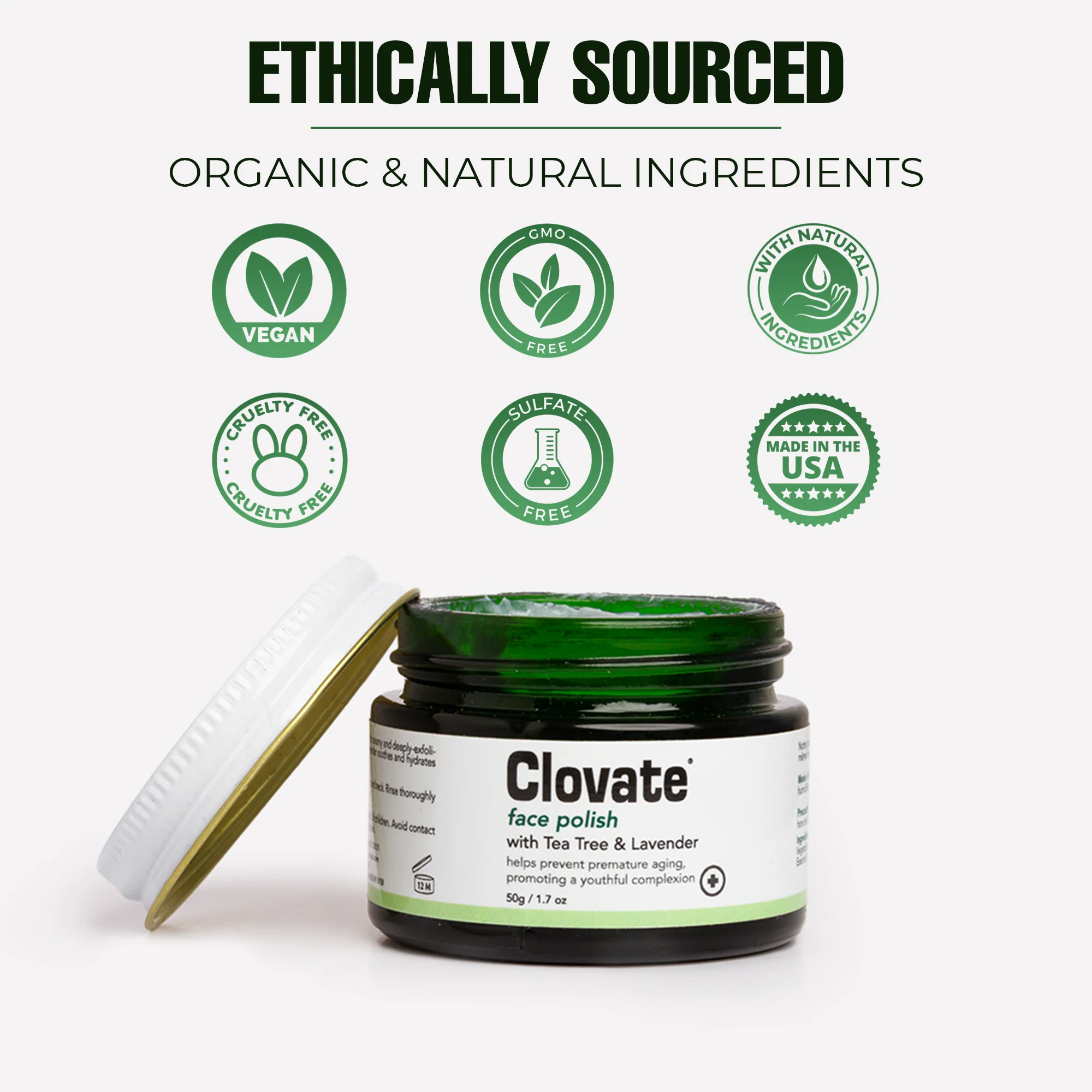 Clovate Face Polish - 50g / 1.7 fl oz - Image 5