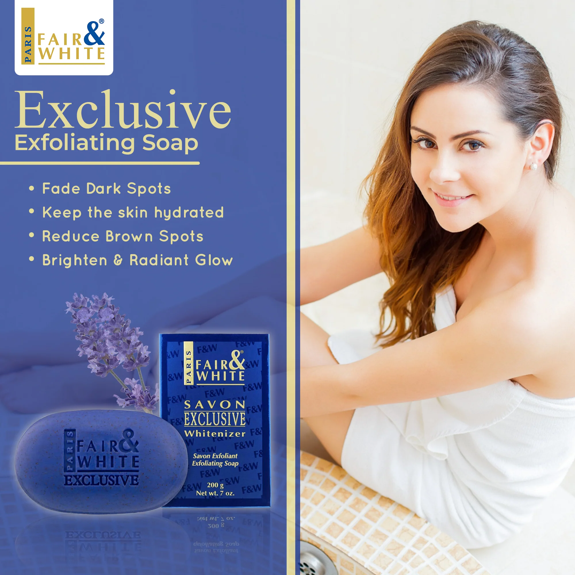 Fair & White Savon Exclusive Whitenizer Exfoliating Soap - Image 3