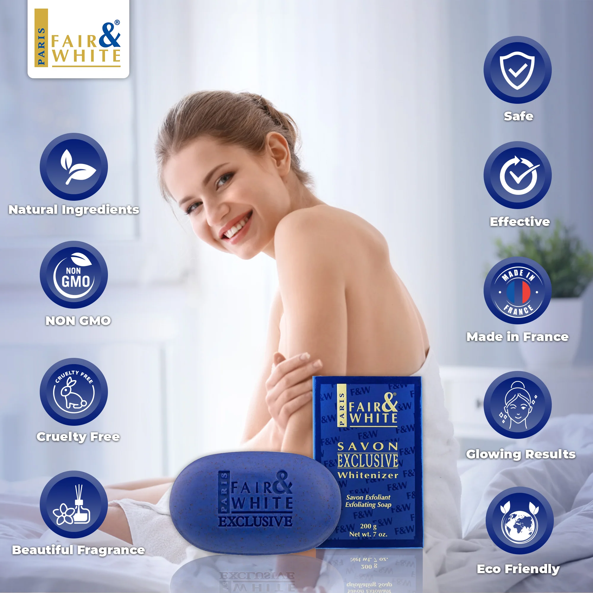 Fair & White Savon Exclusive Whitenizer Exfoliating Soap - Image 6