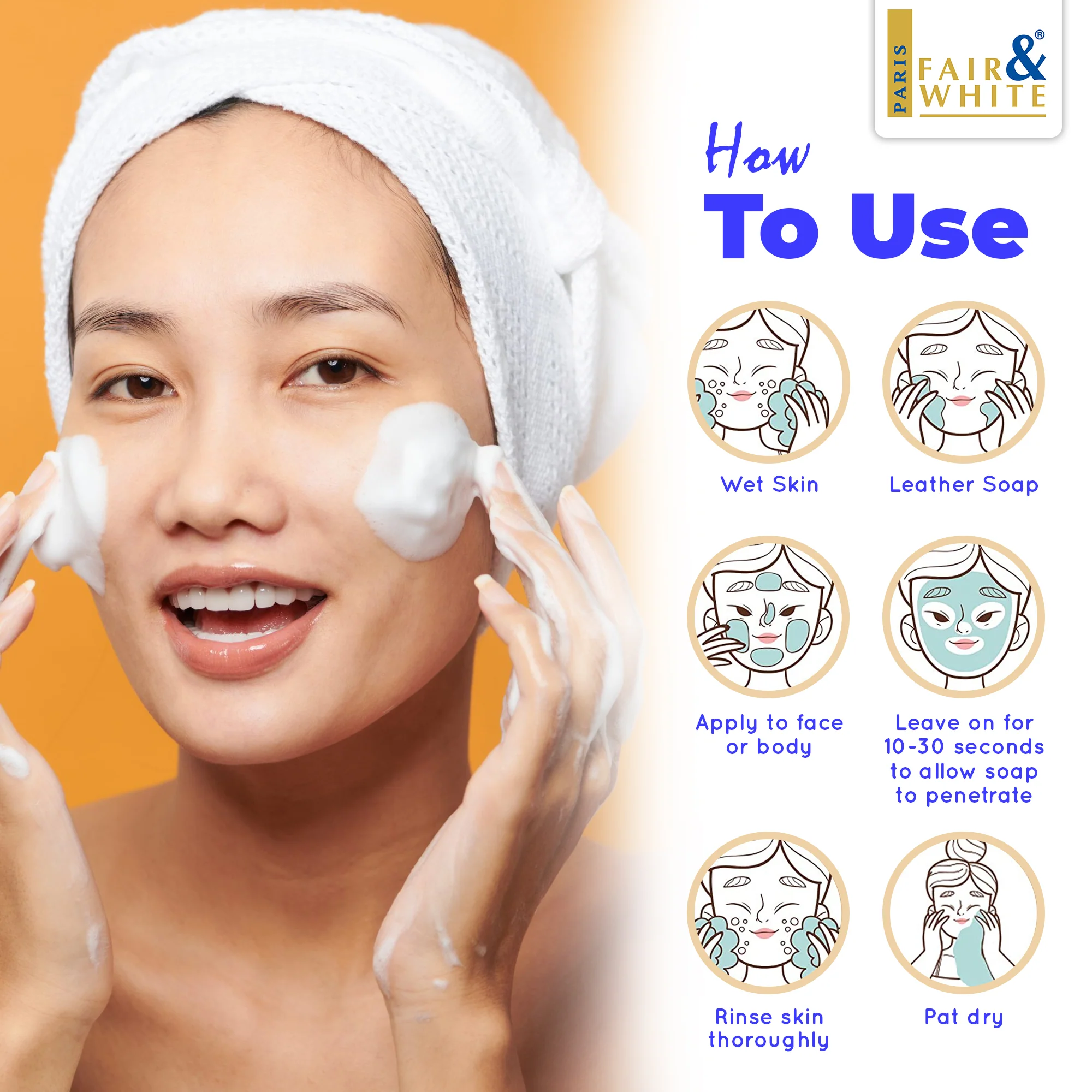 Fair & White Exclusive Exfoliating Soap with Vitamin C - Image 6