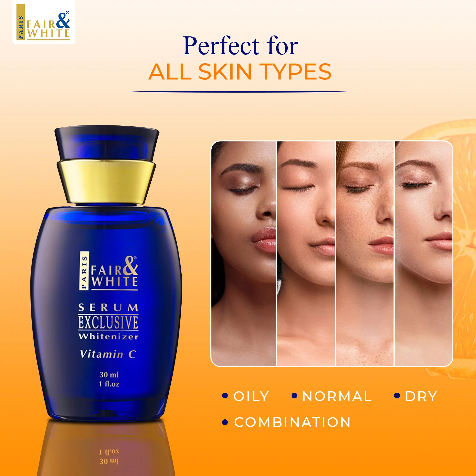 Fair & White Exclusive Whitenizer Serum with pure Vitamin C - 30ml / 1 fl oz - Image 4