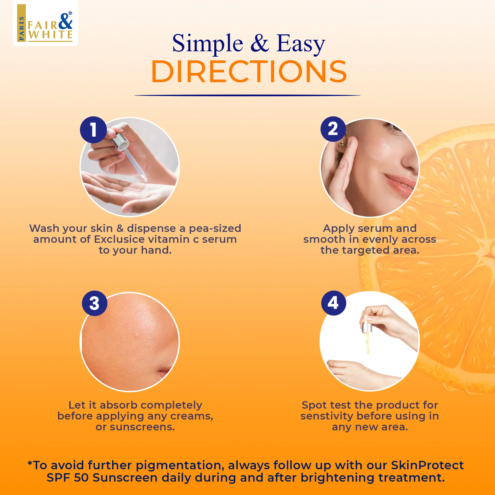 Fair & White Exclusive Whitenizer Serum with pure Vitamin C - 30ml / 1 fl oz - Image 5