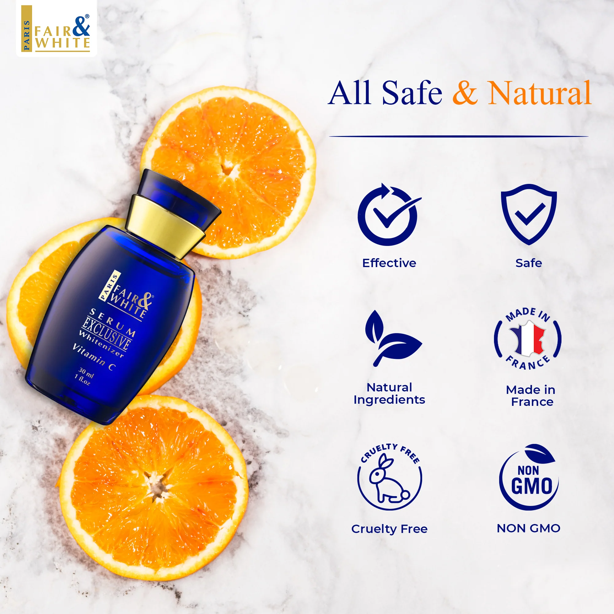 Fair & White Exclusive Whitenizer Serum with pure Vitamin C - 30ml / 1 fl oz - Image 7