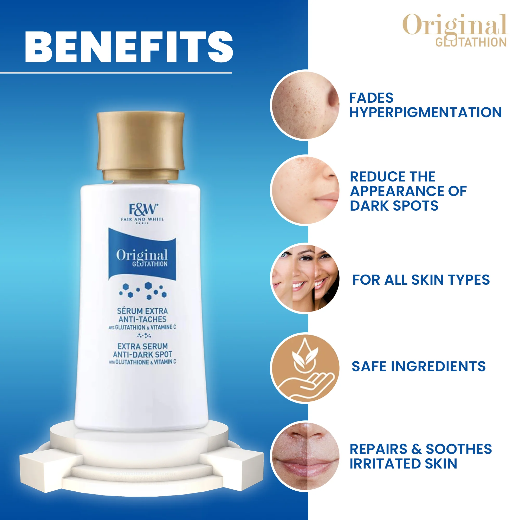 Fair & White Glutathion Extra Anti-Dark Spot Serum 30ml - Image 9