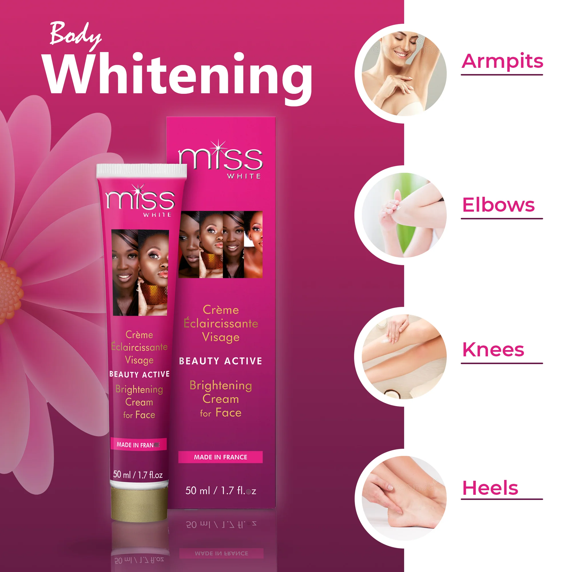 Fair & White Miss White Active Brightening Cream for Face - Image 4