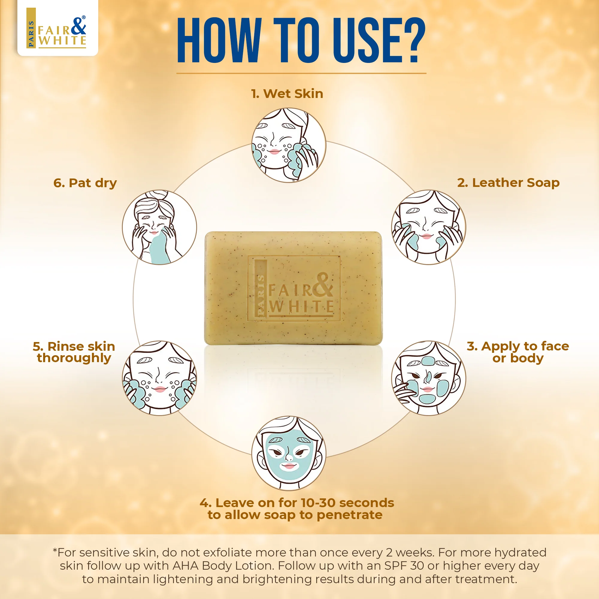 Fair & White Original AHA Exfoliating Soap - Image 3