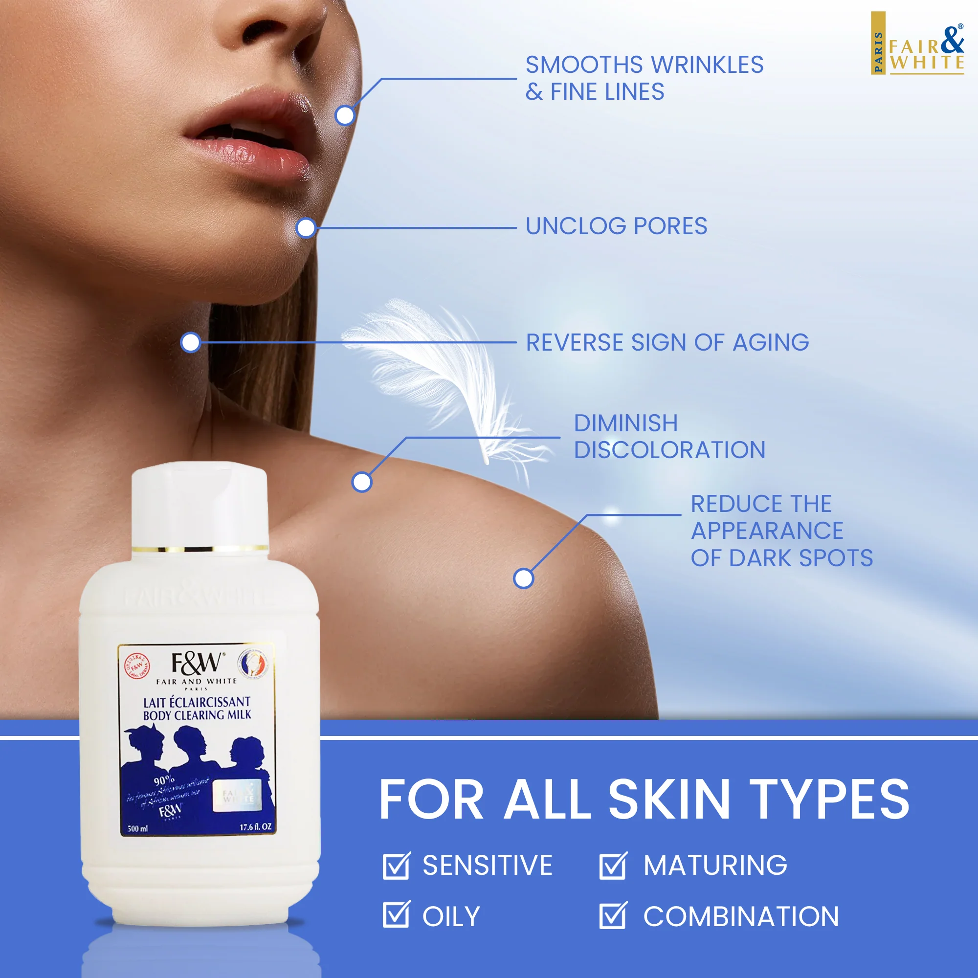 Fair & White Original Body Clearing Milk - Image 4