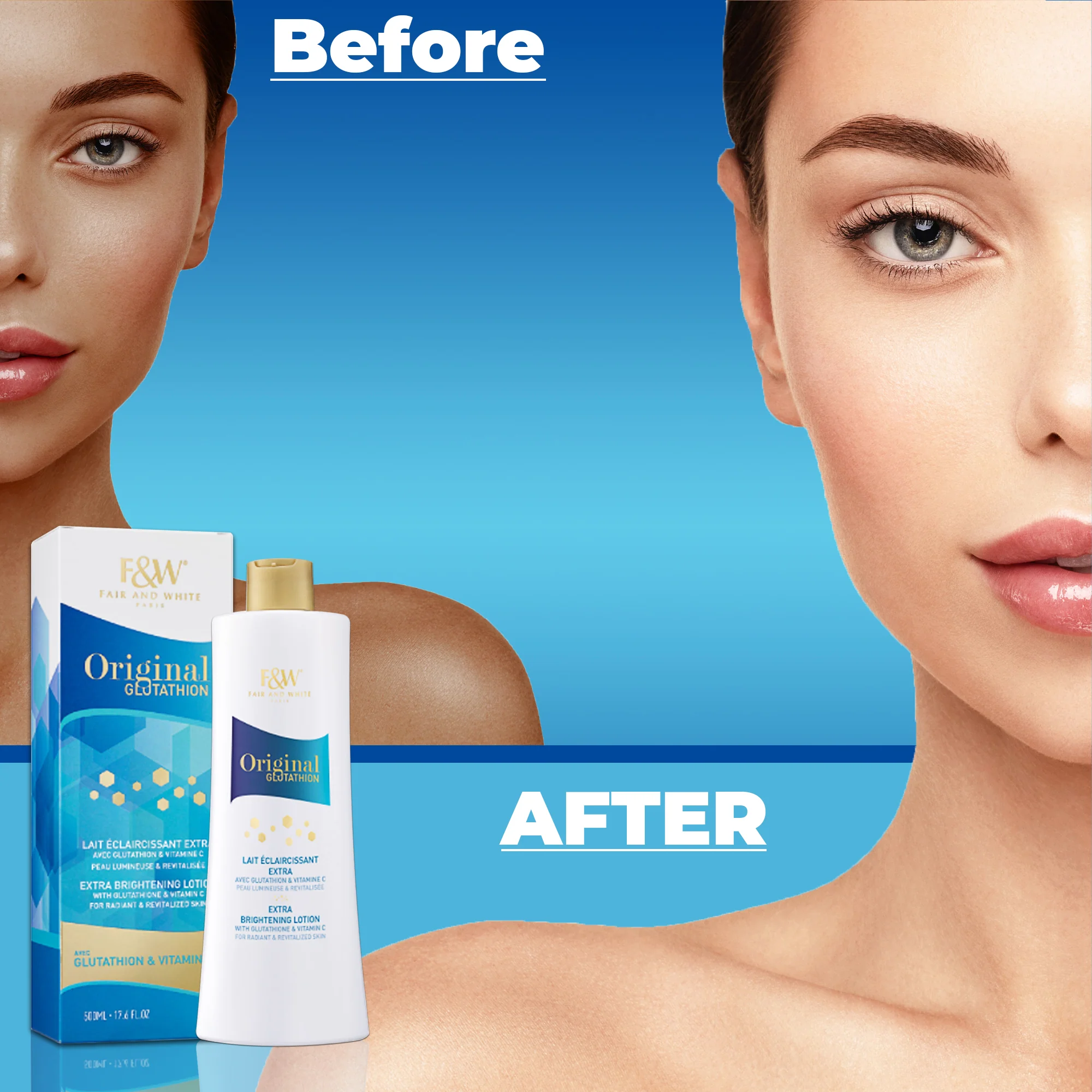 Fair & White Glutathion Extra Brightening Body Lotion 500ml - Image 5