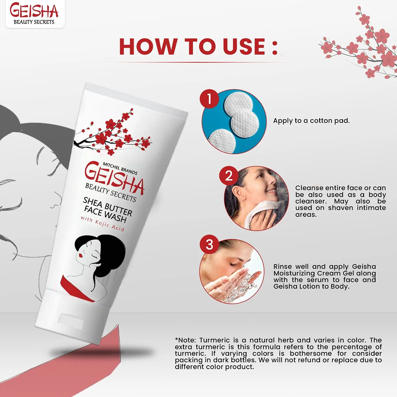 Geisha Face Wash 60ml - Image 4