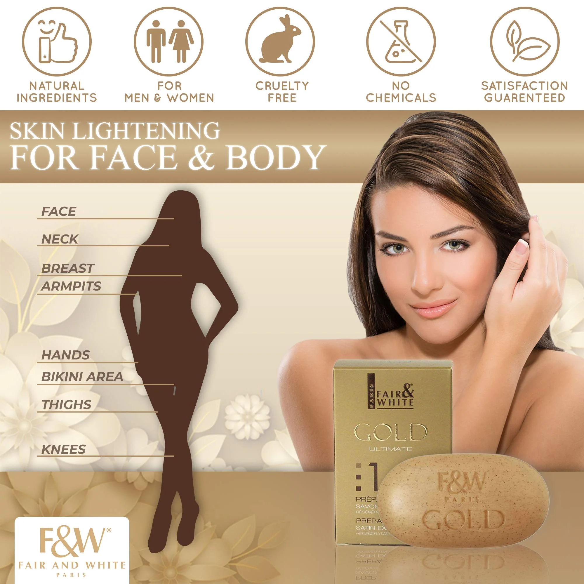 Fair & White Gold Argan Exfoliating Soap - Image 4