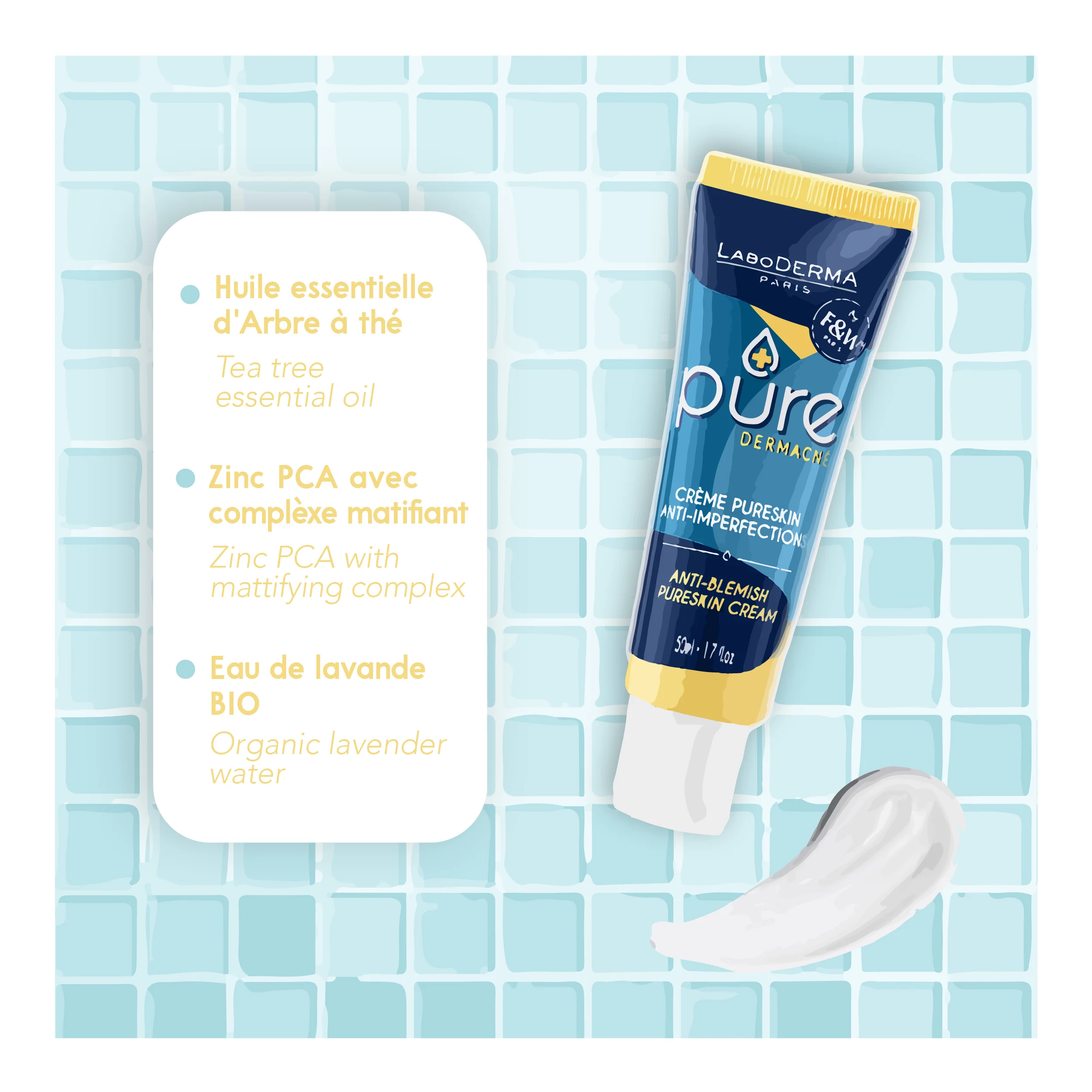 Fair & White Original LABO DERMA PURE Dermacne Pure Cream 50ml - Image 6