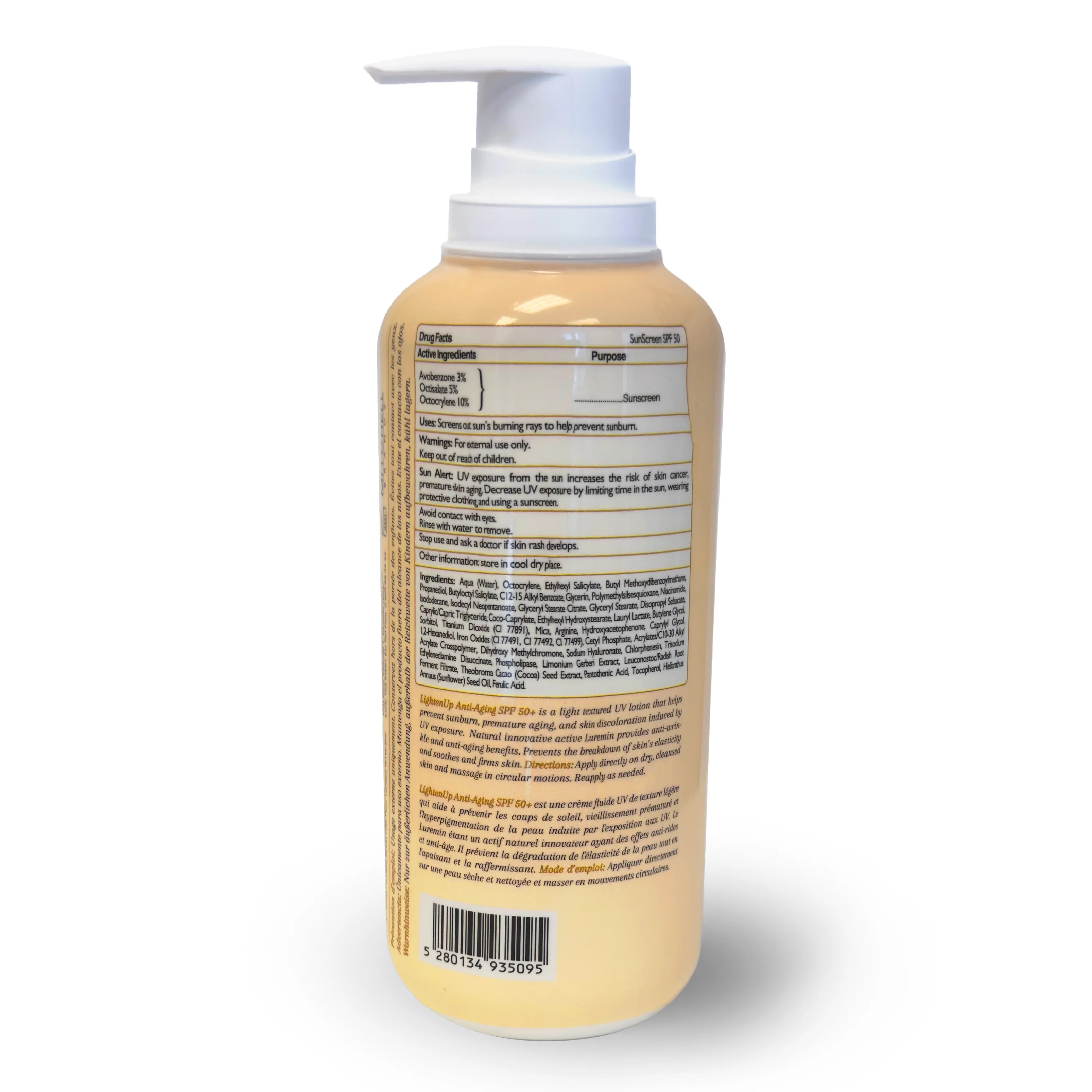 LightenUp Anti-Aging SPF 50 - 400ml - Image 3