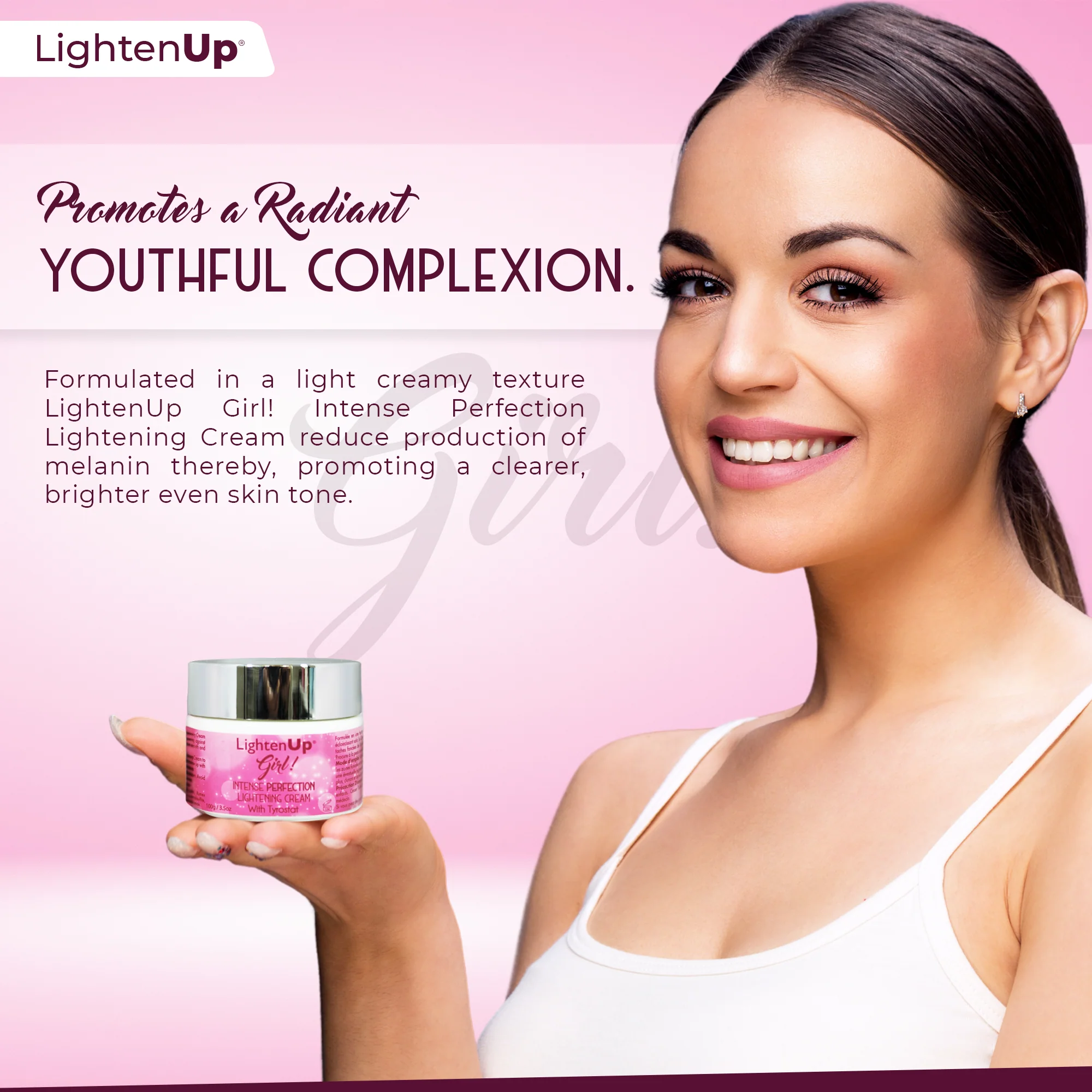 LightenUp Girl! Intense Perfection Brightening Cream - 100g / 3.5 Oz - Image 4