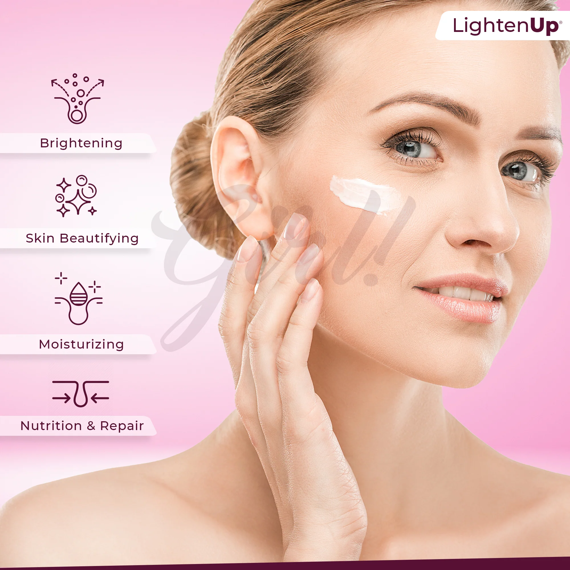 LightenUp Girl! Intense Perfection Brightening Cream - 100g / 3.5 Oz - Image 5