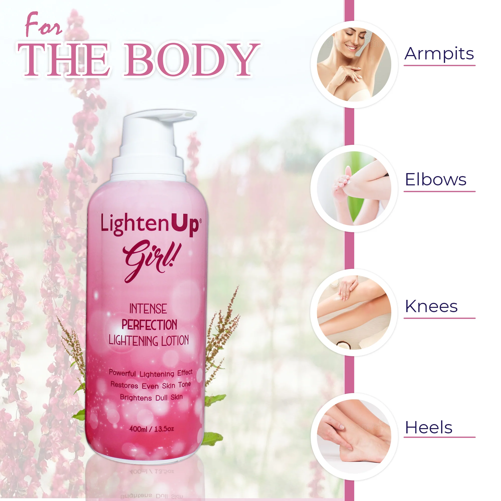 LightenUp Girl! Intense Perfection Brightening Lotion - 400ml / 13.5 Oz - Image 3