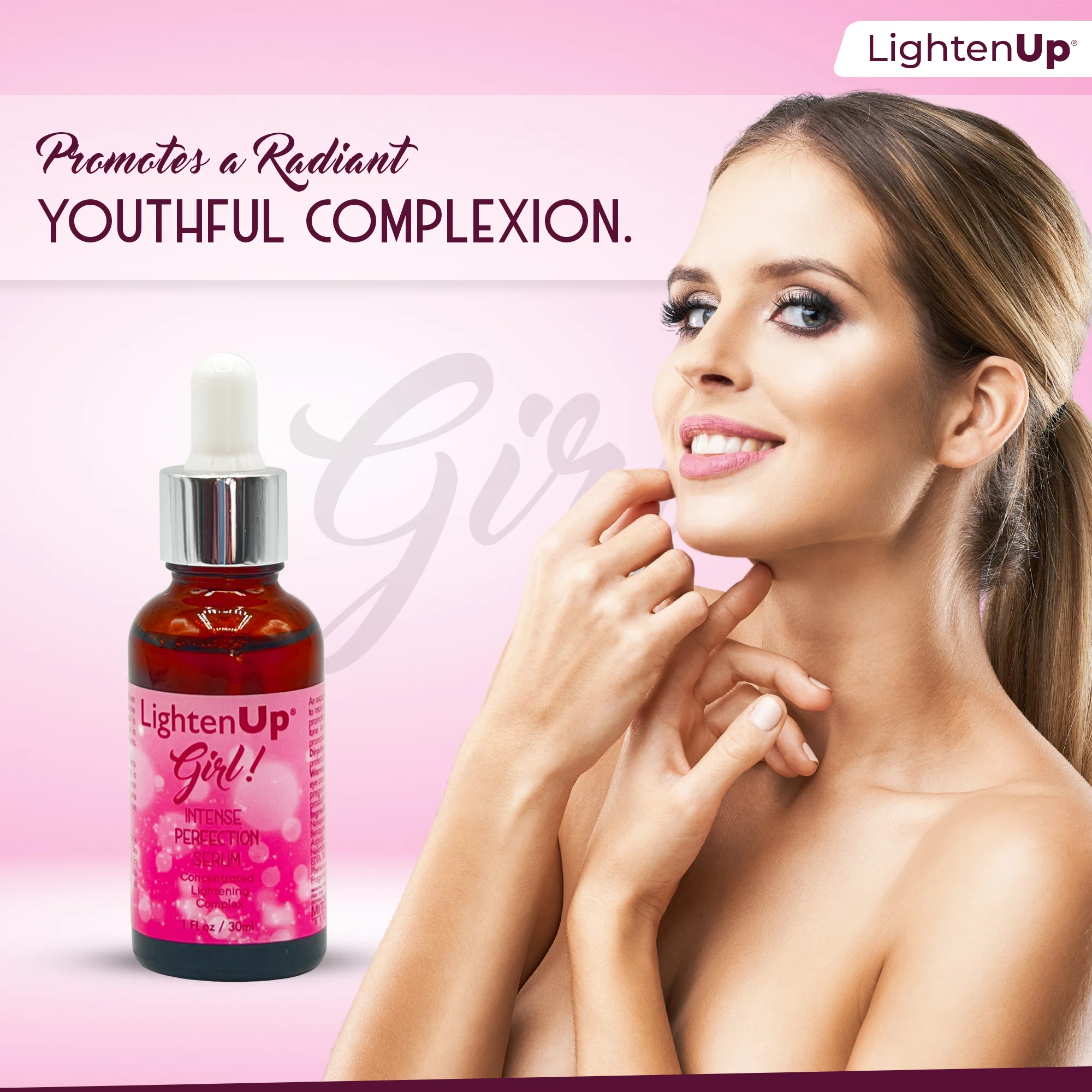 LightenUp Girl! Intense Perfection Brightening Serum - 30ml / 1 Fl Oz - Image 4