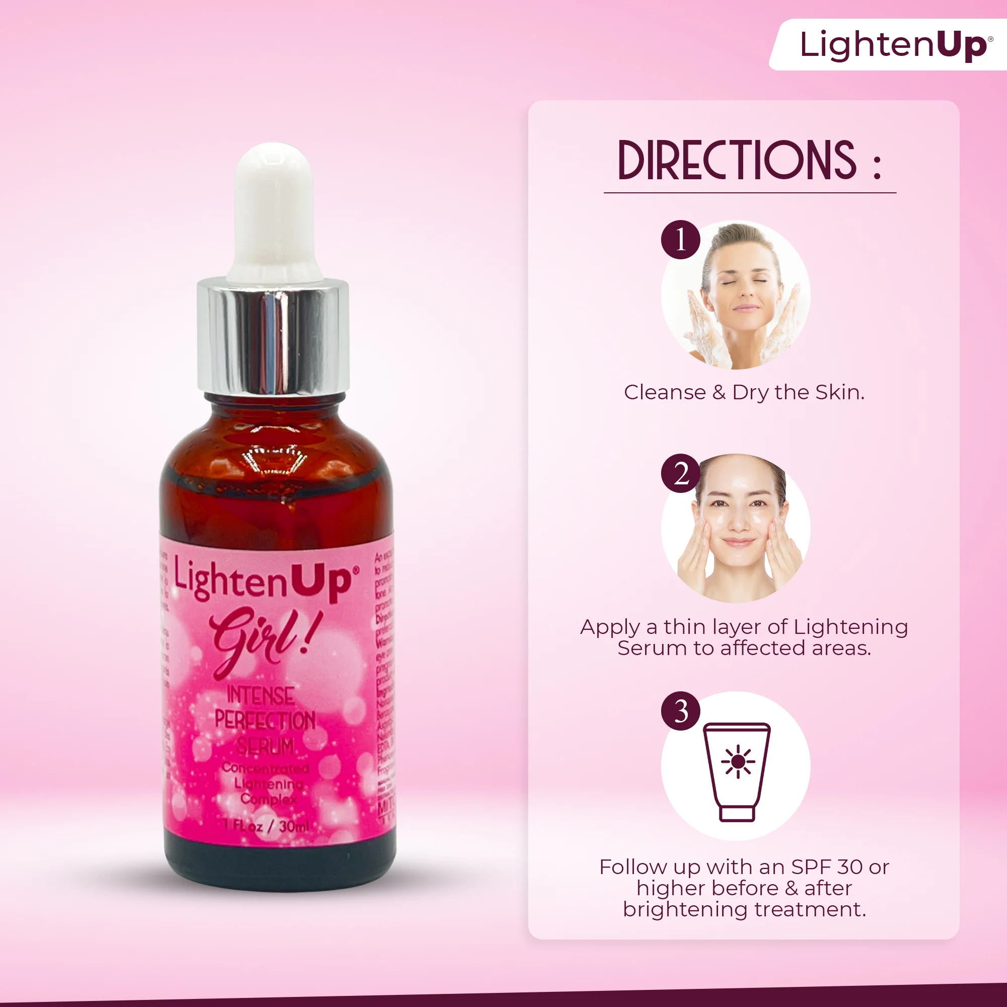LightenUp Girl! Intense Perfection Brightening Serum - 30ml / 1 Fl Oz - Image 6