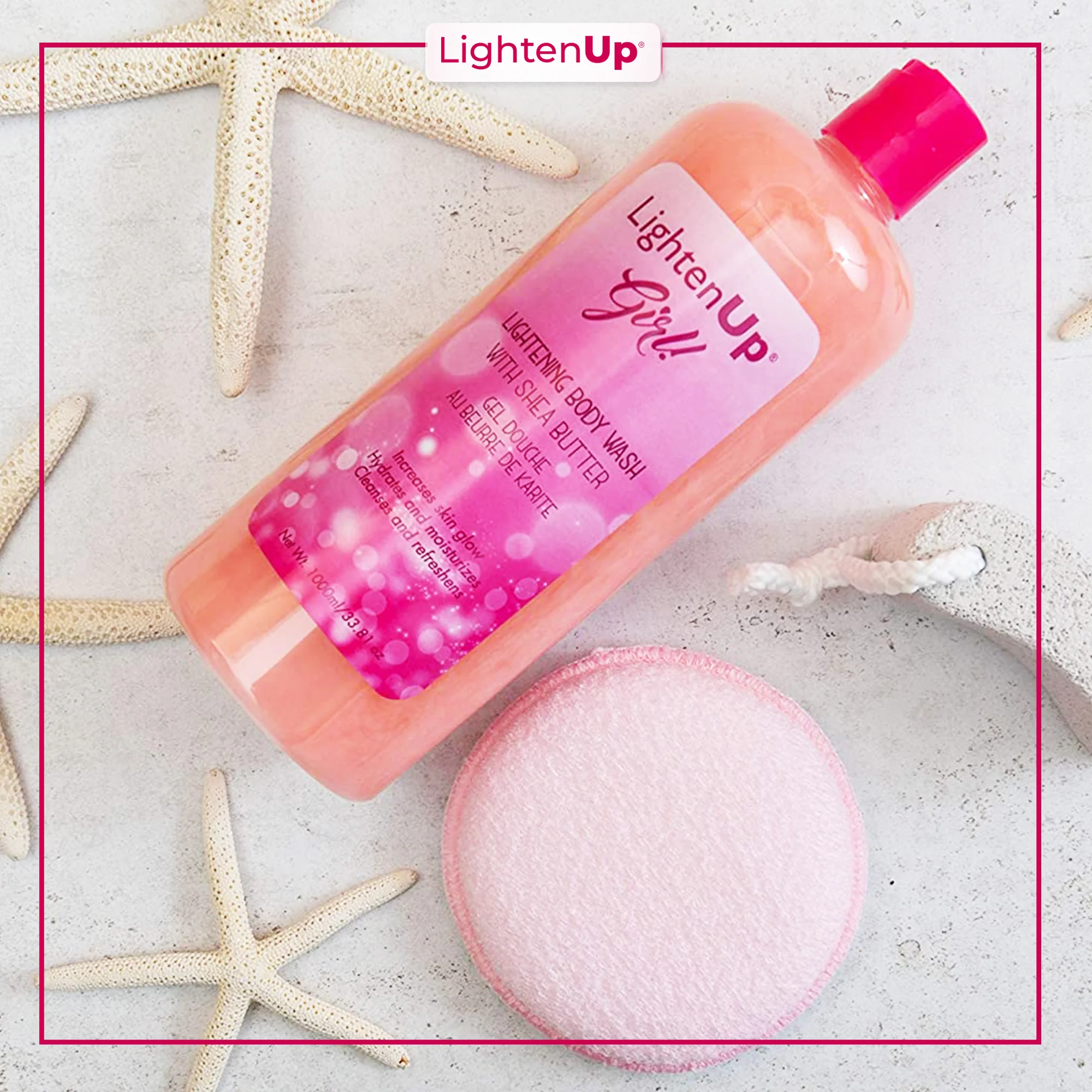 LightenUp Girl! Brightening Body Wash with Shea Butter - 1000ml / 33.81 Oz - Image 7