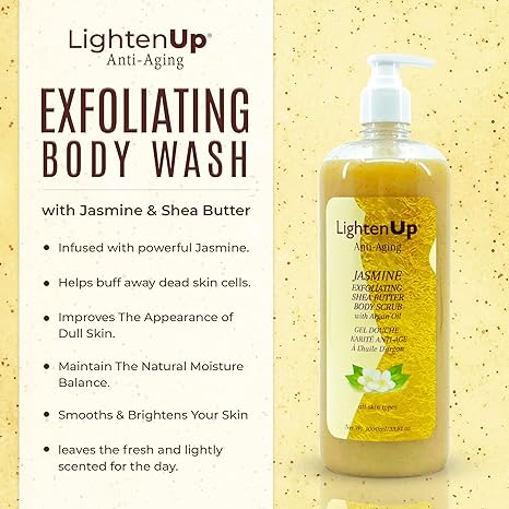 LightenUp Gold Jasmine Shower Gel 1000ml - Image 4