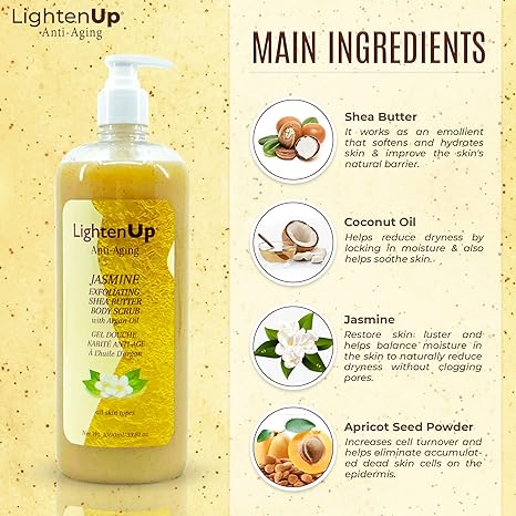 LightenUp Gold Jasmine Shower Gel 1000ml - Image 5