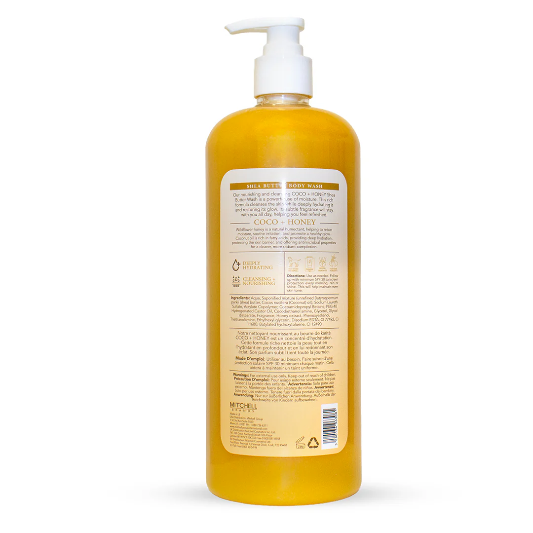 LightenUP Honey Shower Gel – 1000ml - Image 3