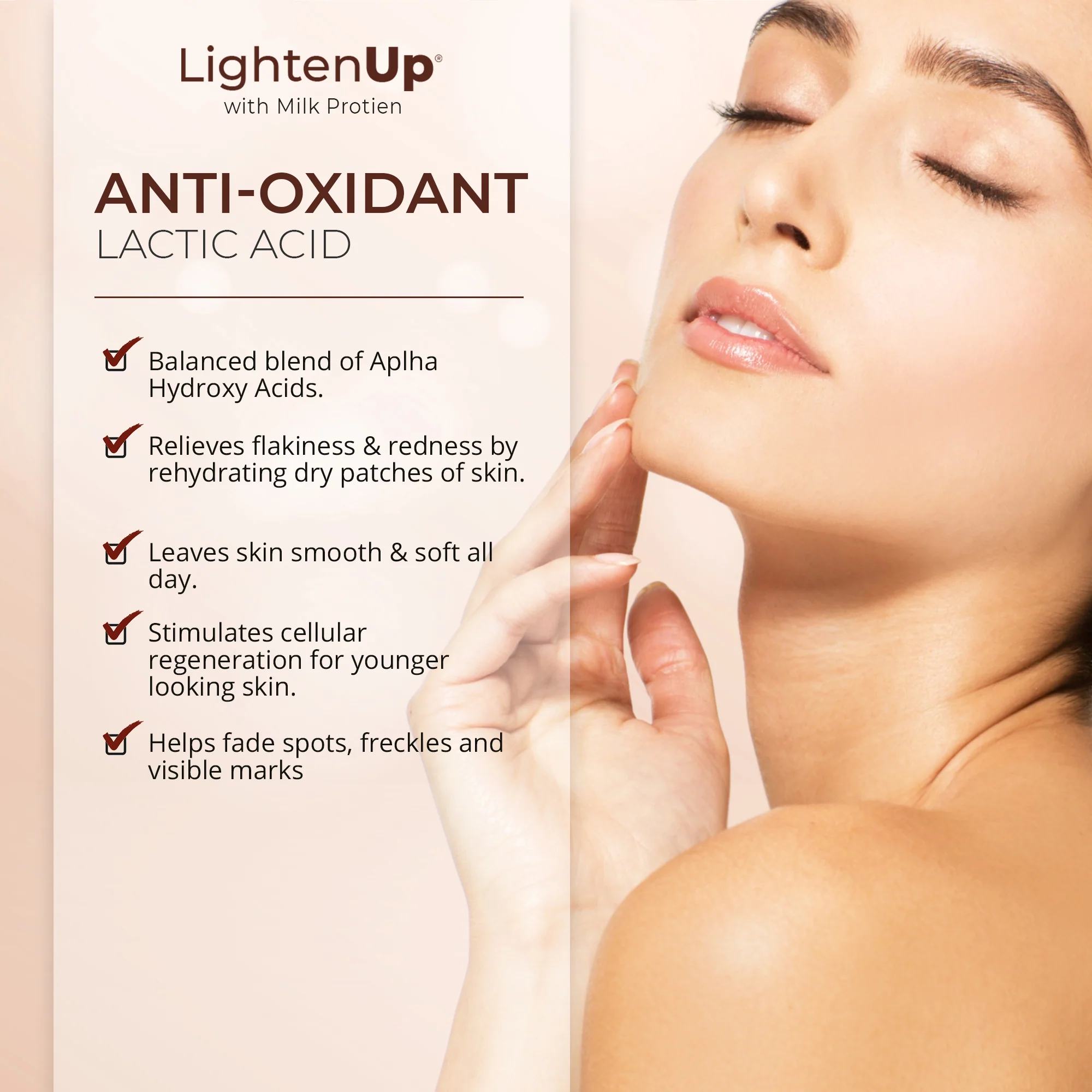 Lightenup Lactic Acid Active Intense Brightening Serum - 30ml - Image 3