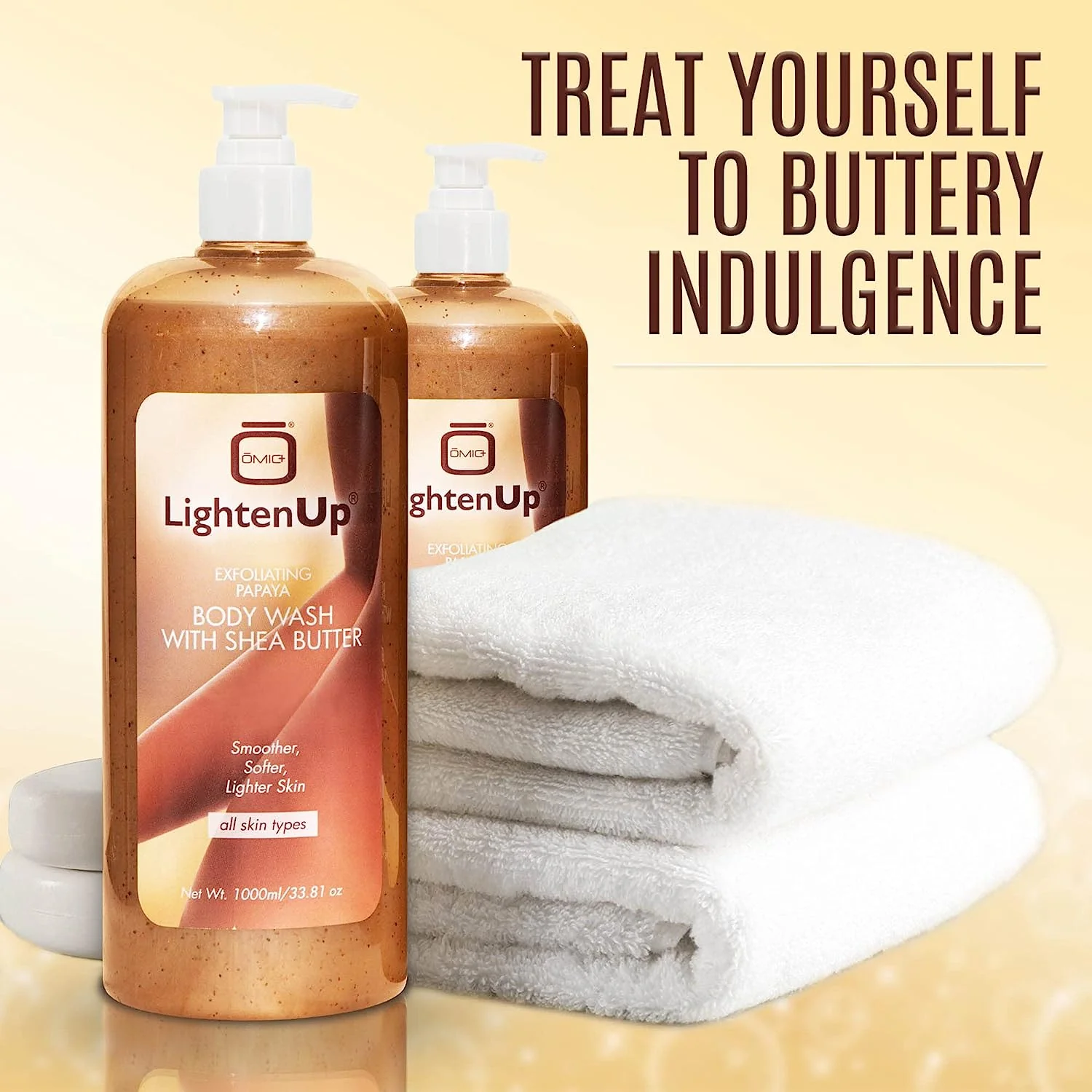 LightenUp Plus Exfoliating Papaya Body Wash With Shea Butter 1000ml / 33.81 fl oz - Image 6