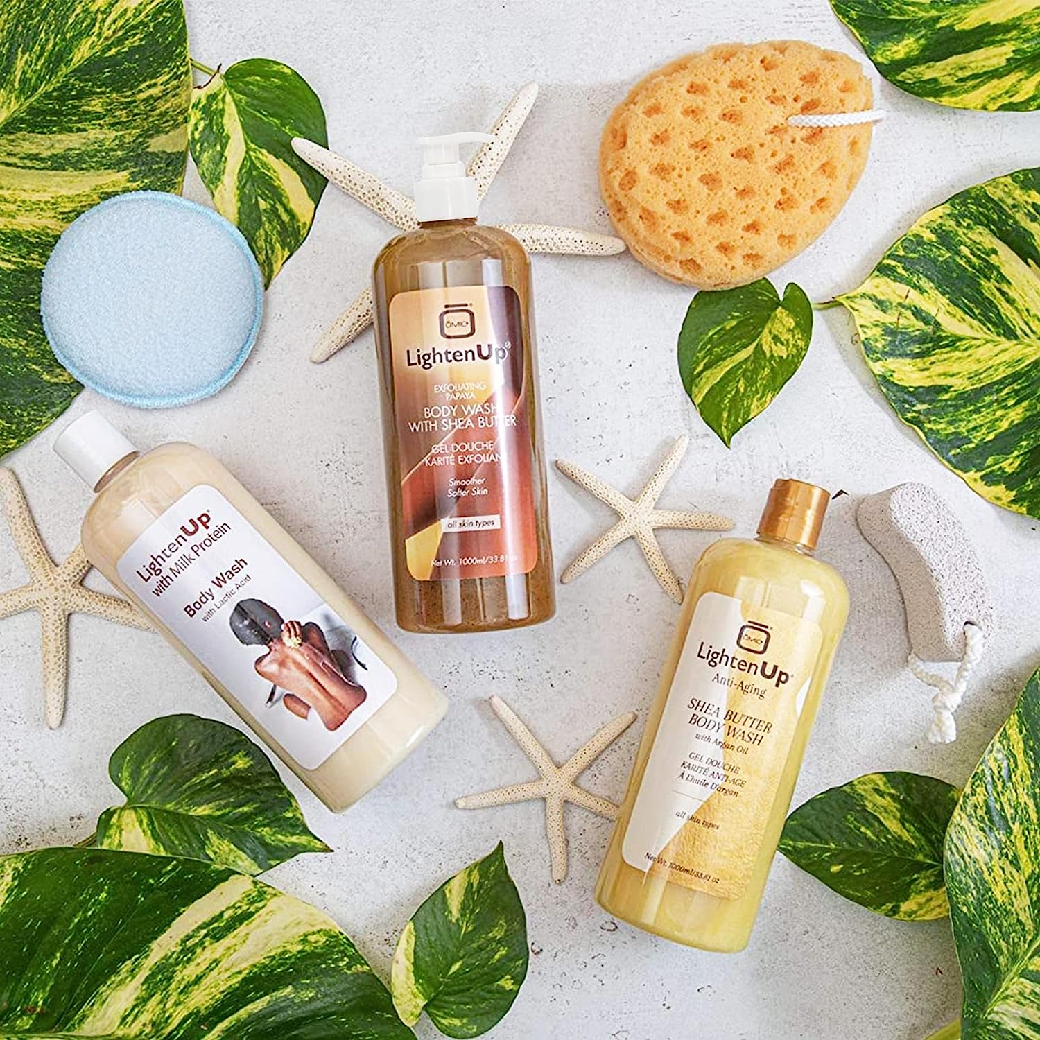 LightenUp Plus Exfoliating Papaya Body Wash With Shea Butter 1000ml / 33.81 fl oz - Image 8