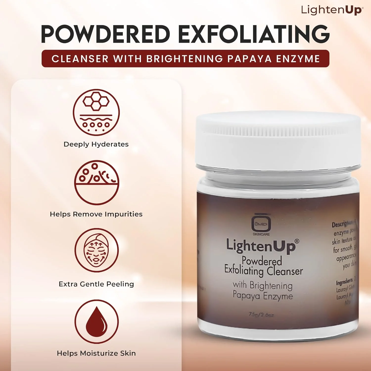 LightenUp Plus Powdered Exfoliating Cleanser 75g / 2.6 fl oz - Image 9