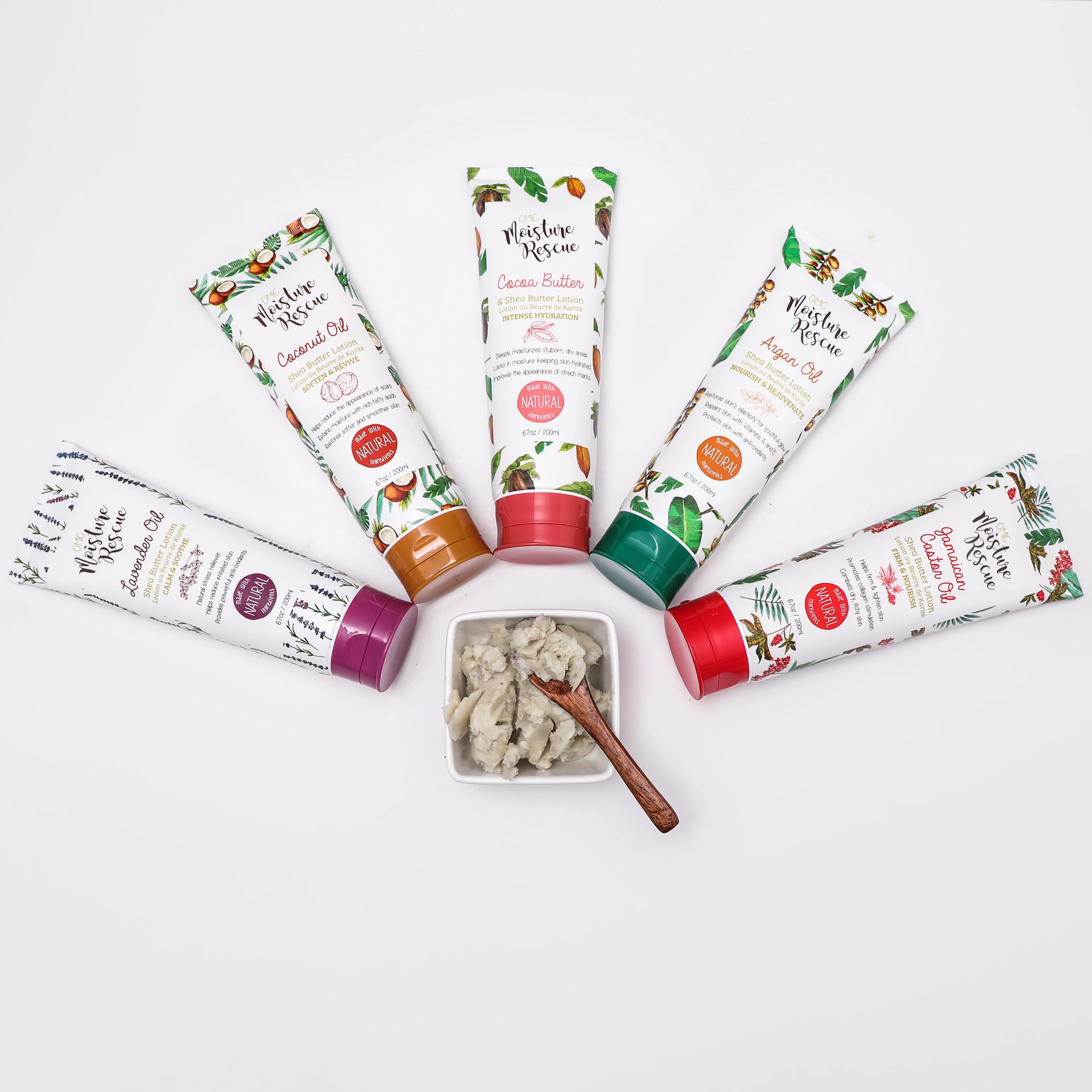 Moisture Rescue Shea Butter Lotion Tube  with Jamaican Castor Oil - Image 3