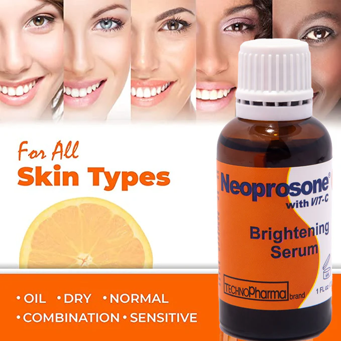 Neoprosone Vitamin-C Brightening Serum - Fast Absorbing Serum - 30g / 1 Fl Oz - Image 3