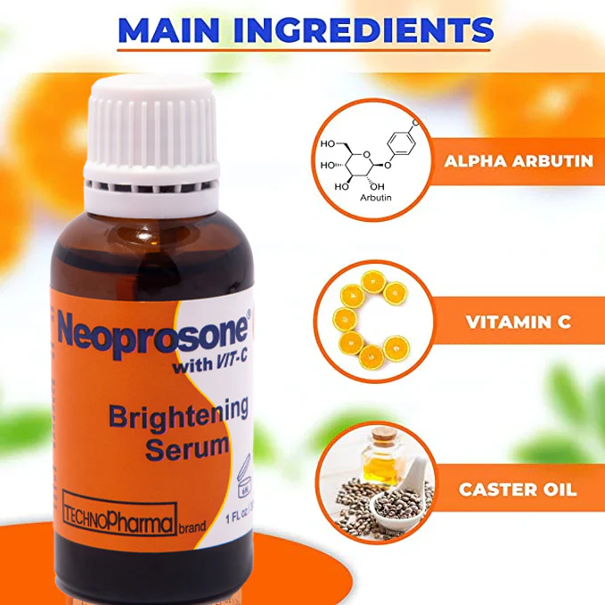 Neoprosone Vitamin-C Brightening Serum - Fast Absorbing Serum - 30g / 1 Fl Oz - Image 4