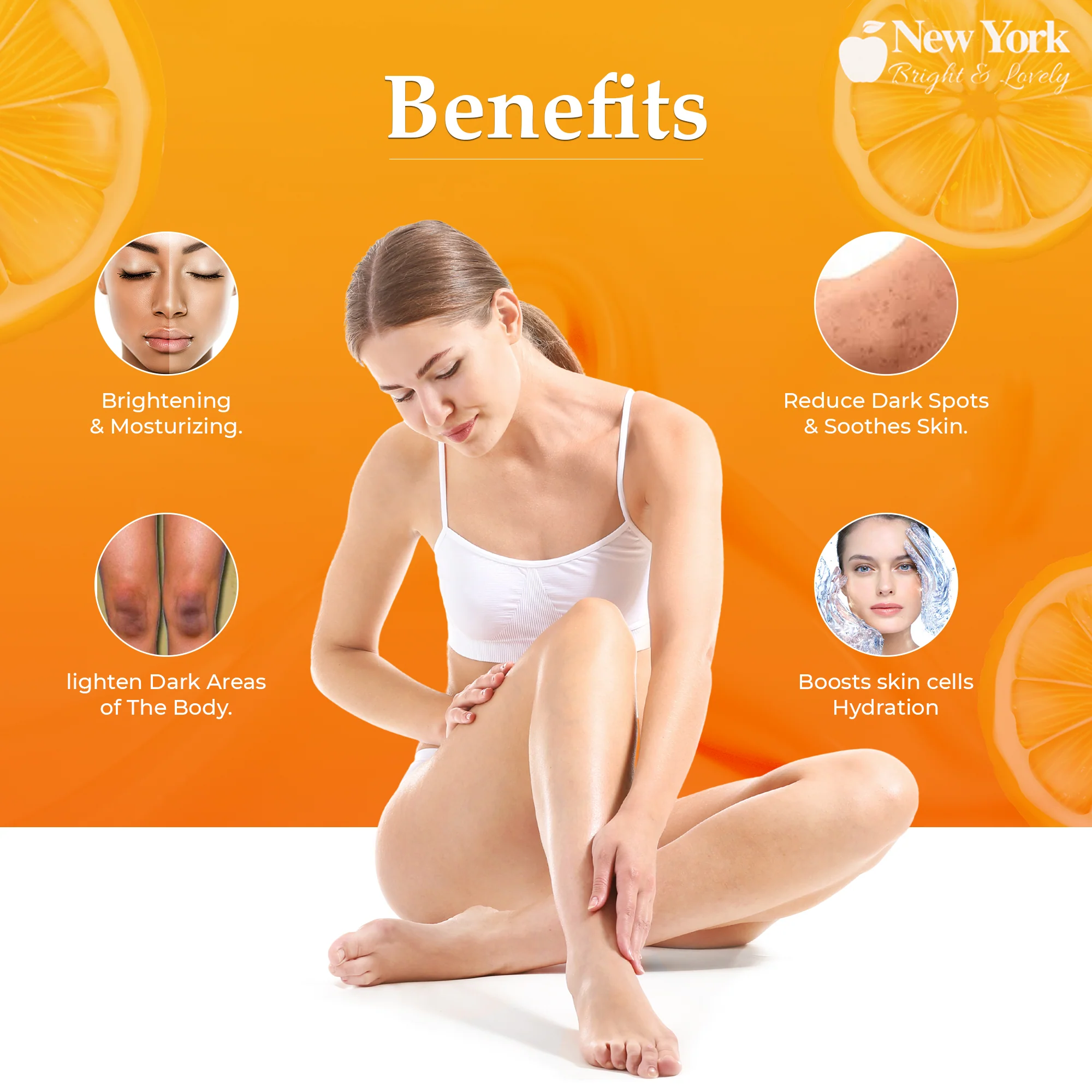 New York Bright & Lovely Brightening Lotion w Vitamin C and Hyaluronic Acid - 400ml / 13.5 Oz - Image 4