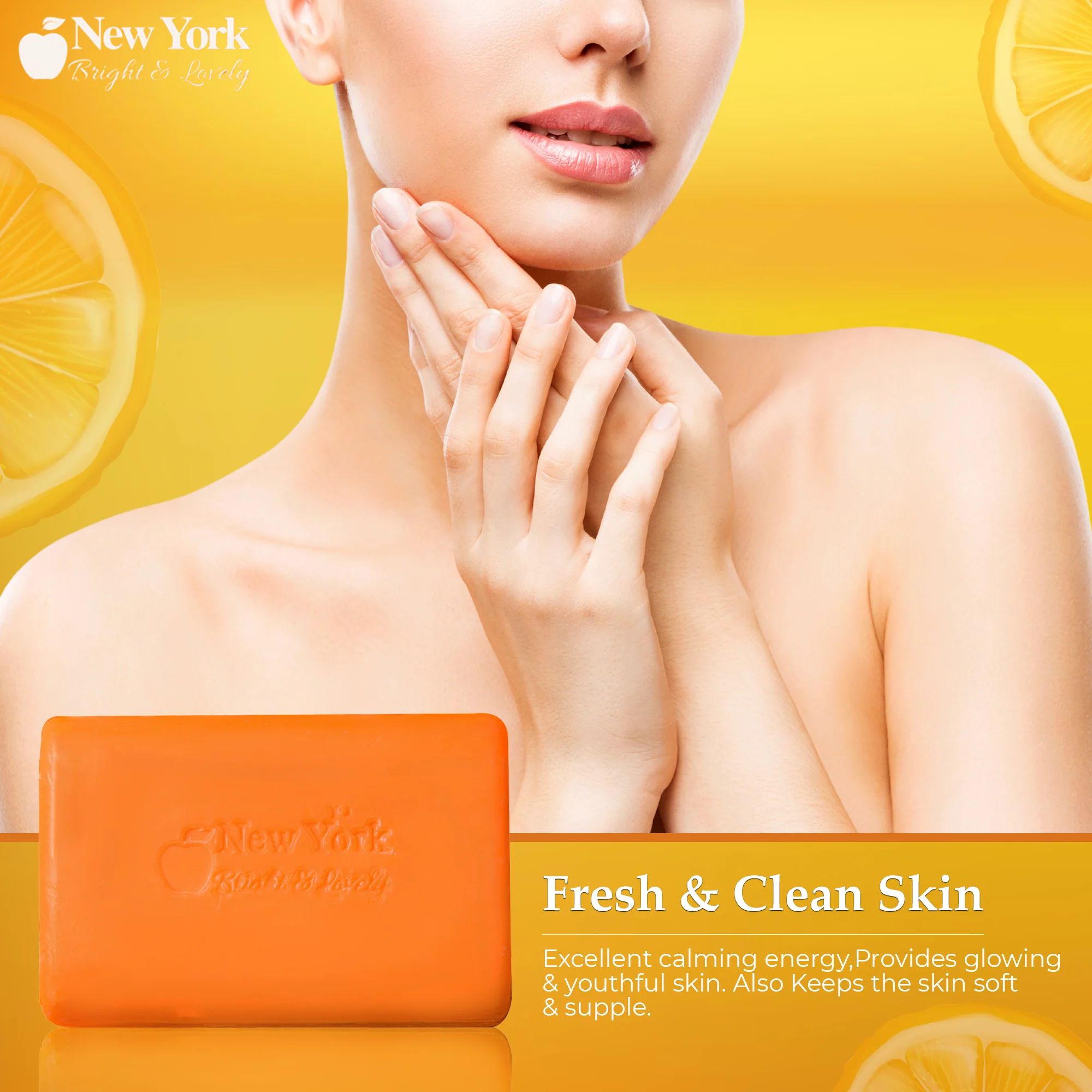 New York Bright & Lovely Brightening Soap with Vitamin C and Hyaluronic Acid - 200g / 7 Oz - Image 5