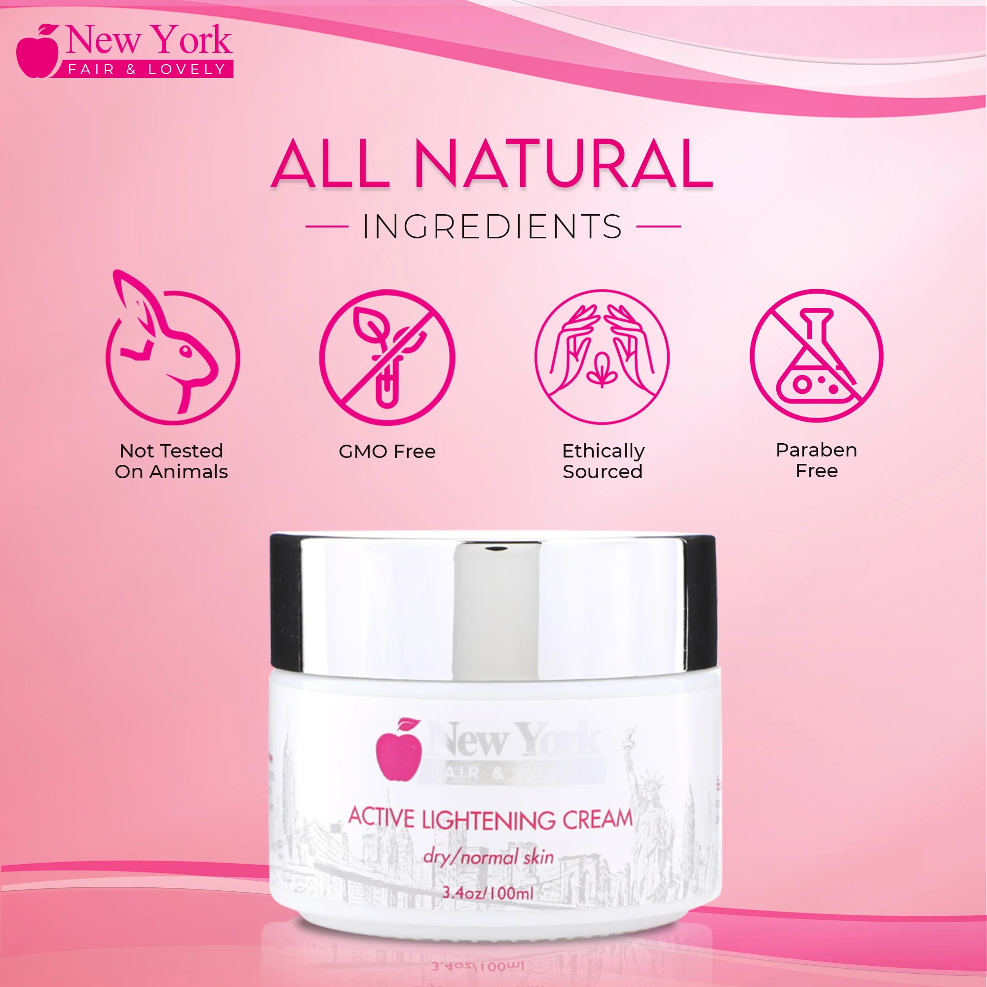 New York Fair & Lovely Active Brightening Cream - 100ml / 3.4 Oz - Image 7