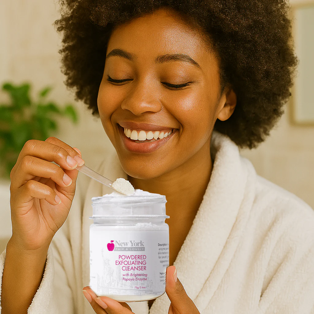 New York Fair & Lovely Powdered Exfoliating Cleanser 75g - Image 4