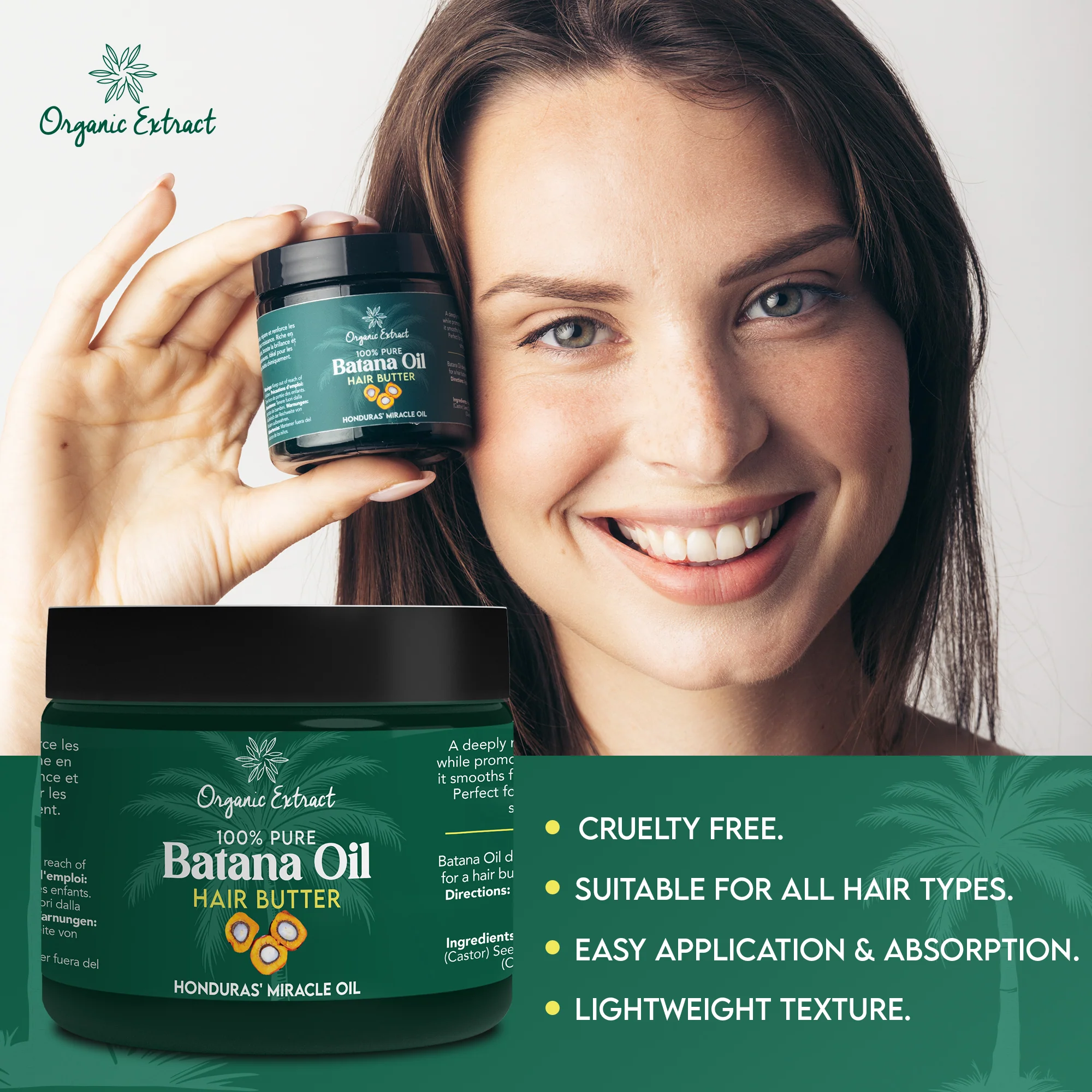 Organic Extract Batana Oil Hair Butter 4 oz / 118ml - Image 7