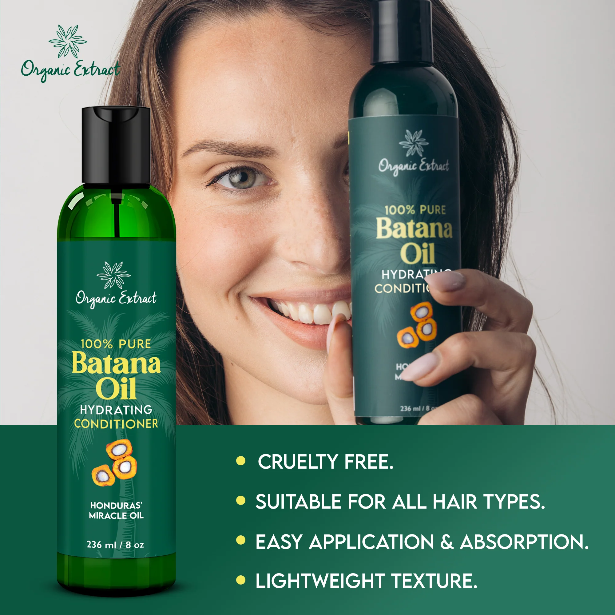 Organic Extract Batana Oil Hair Conditioner 8 oz/ 236ml - Image 7