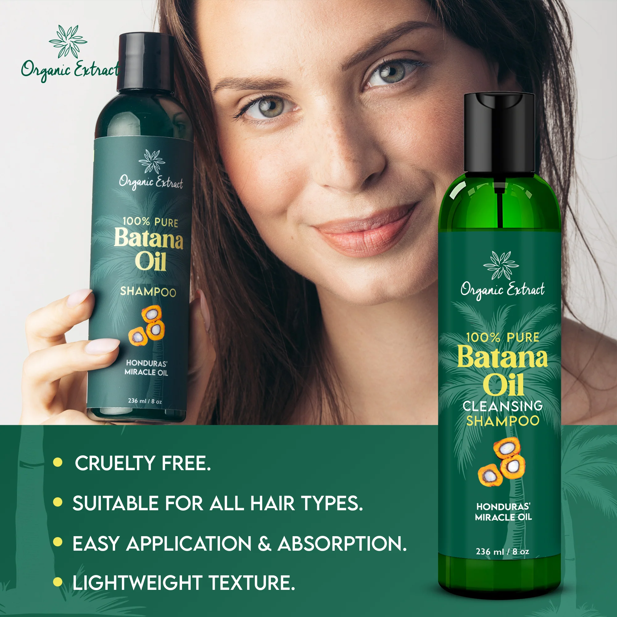 Organic Extract Batana Oil Hair Shampoo 8 oz/236ml - Image 7