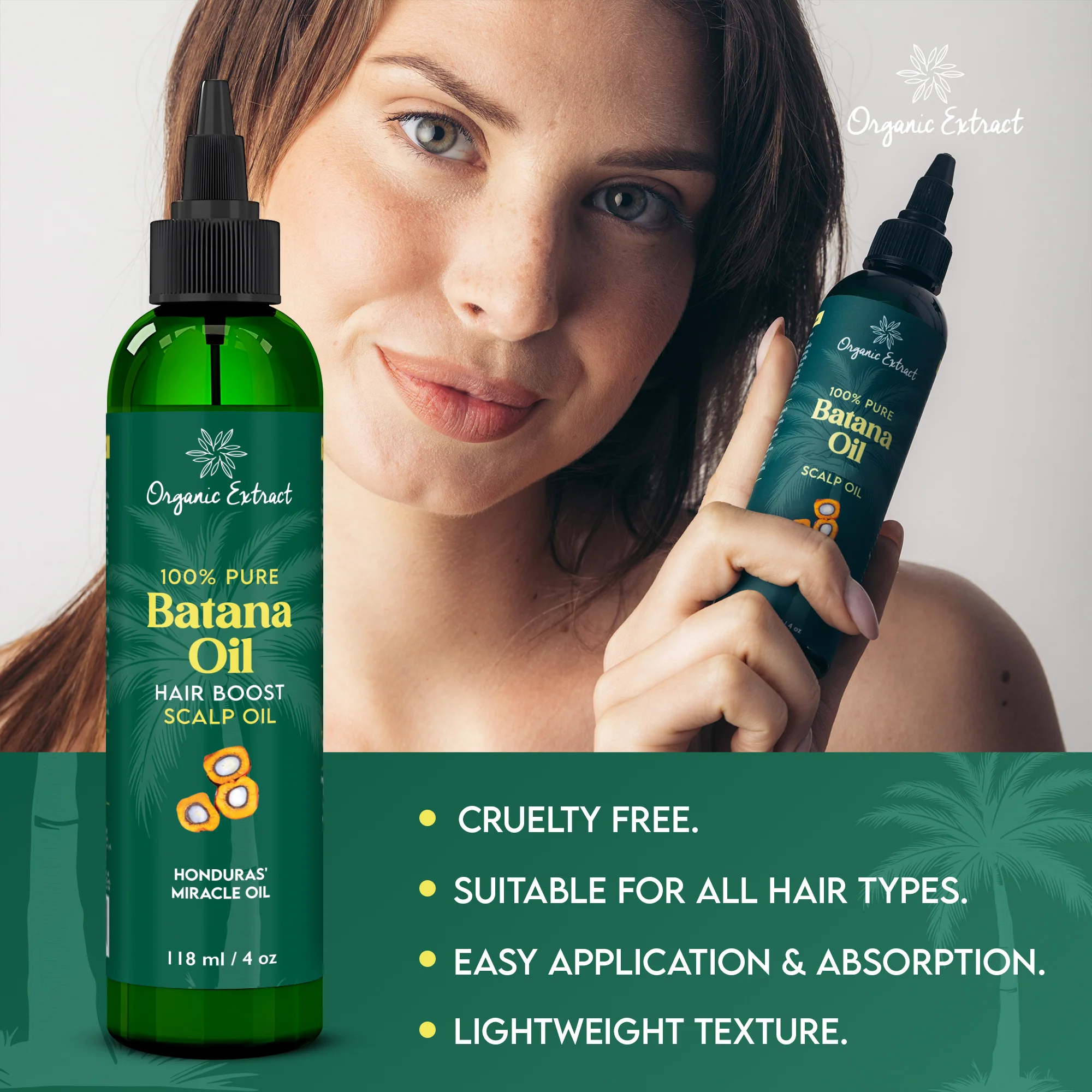 Organic Extract Batana Oil Stimulating Hair Growth Oil 4 oz/118ml - Image 7