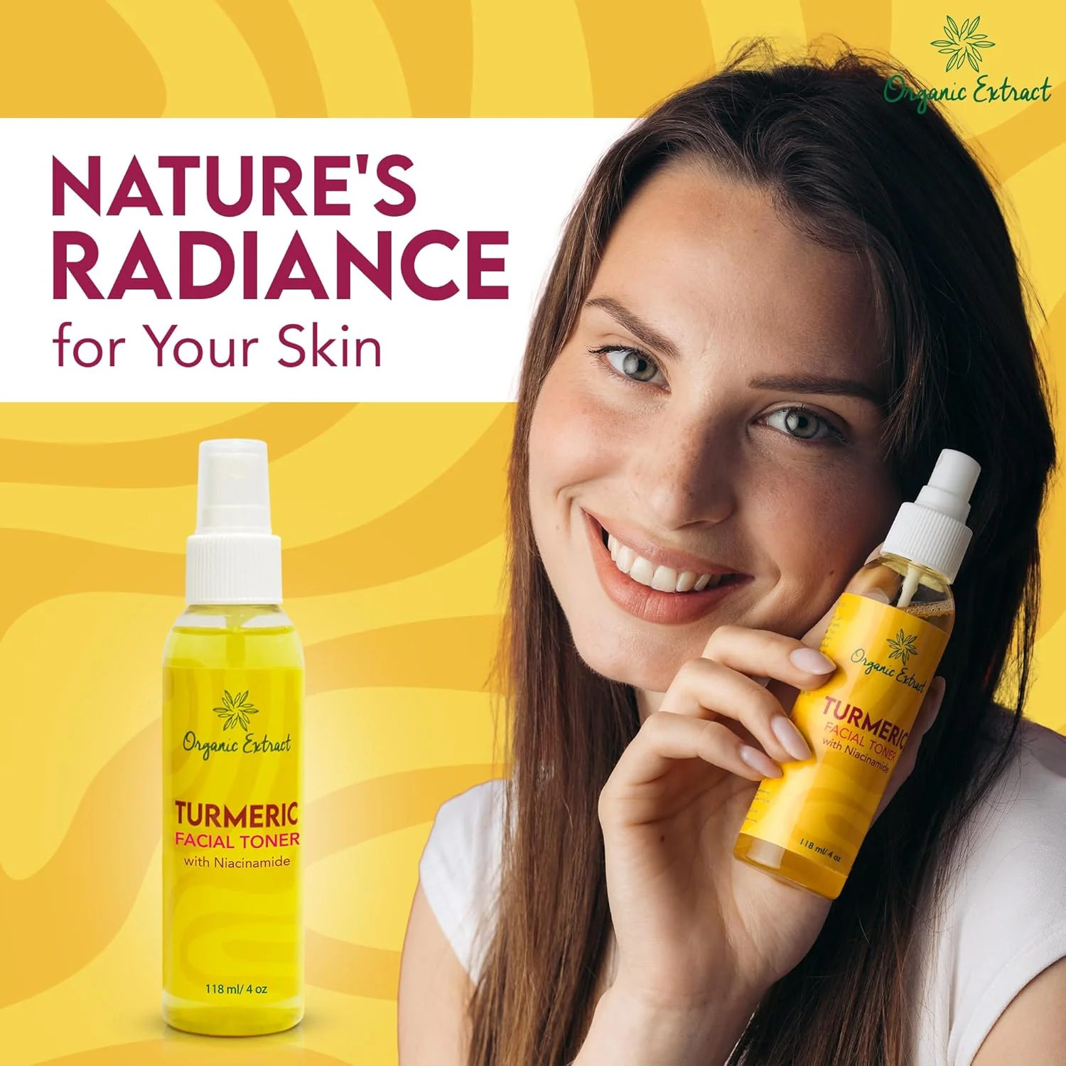 Organic Extract Turmeric Facial Toner 4 oz/118 ml - Image 6