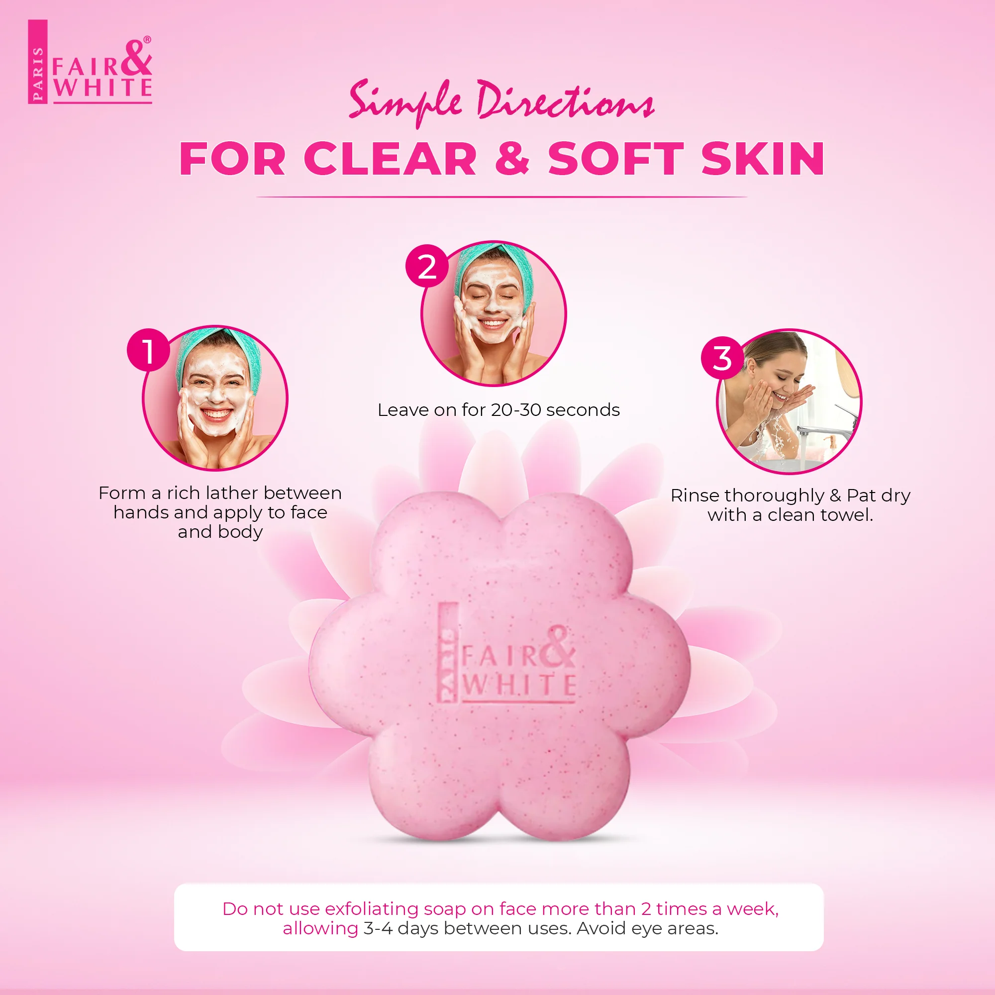 Fair And White So White Exfoliating Soap Bar 200g / 7 fl oz - Image 5