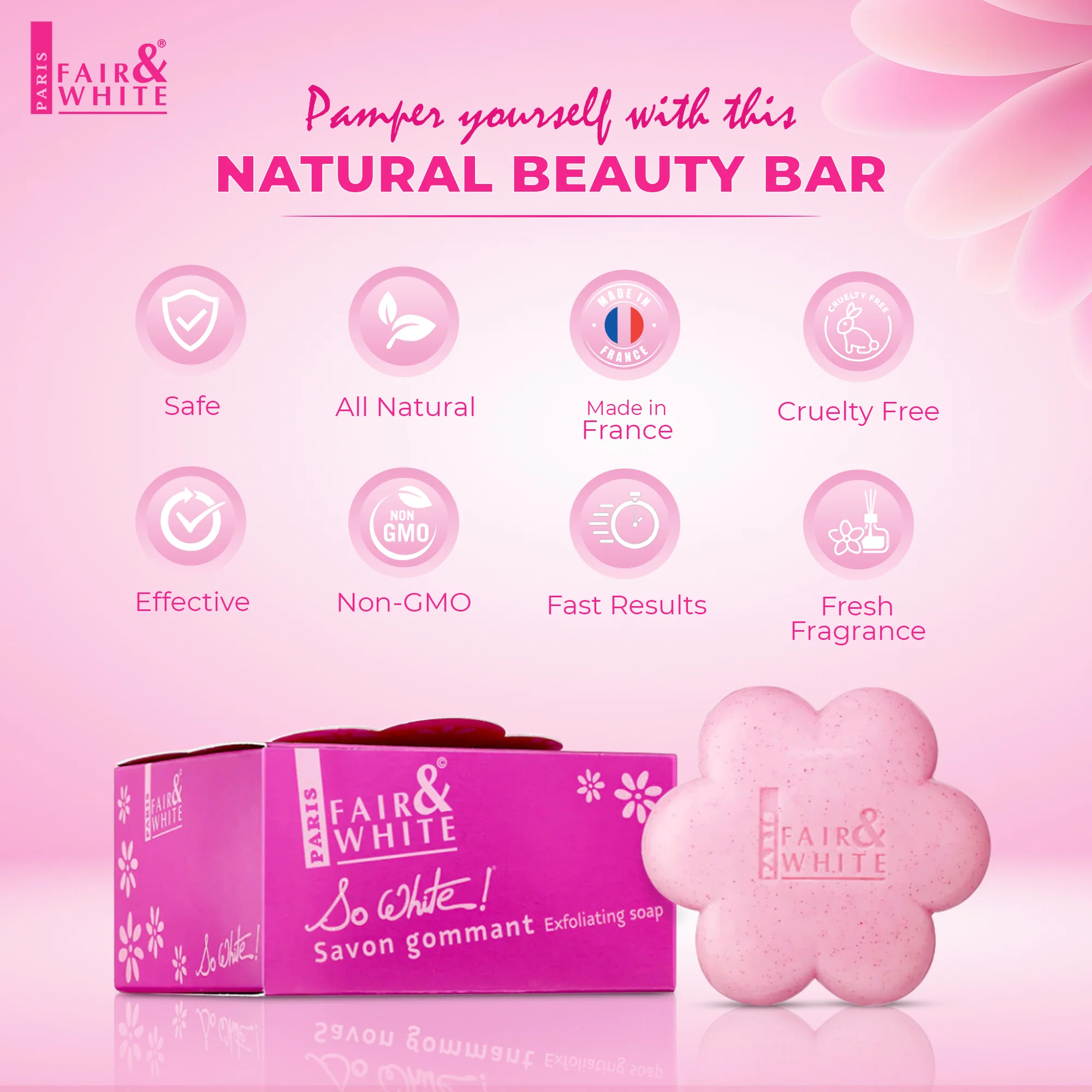 Fair And White So White Exfoliating Soap Bar 200g / 7 fl oz - Image 7