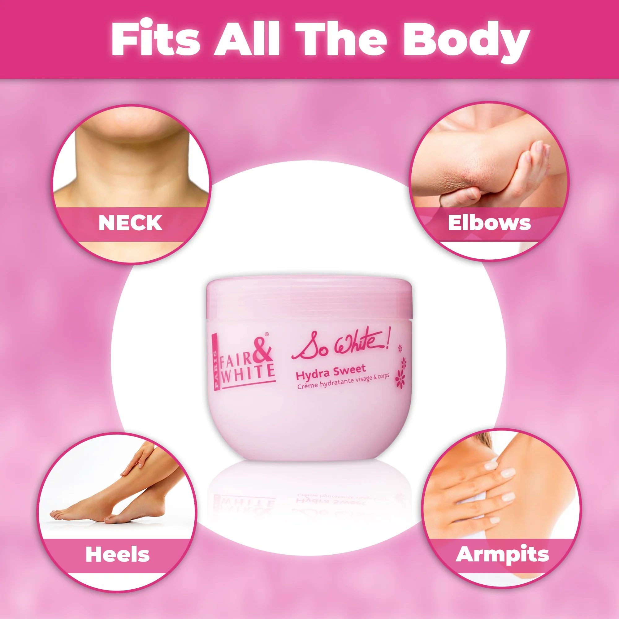 Fair And White So White Hydra Sweet Moisturizing Cream 400ml / 13.5 fl oz - Image 4