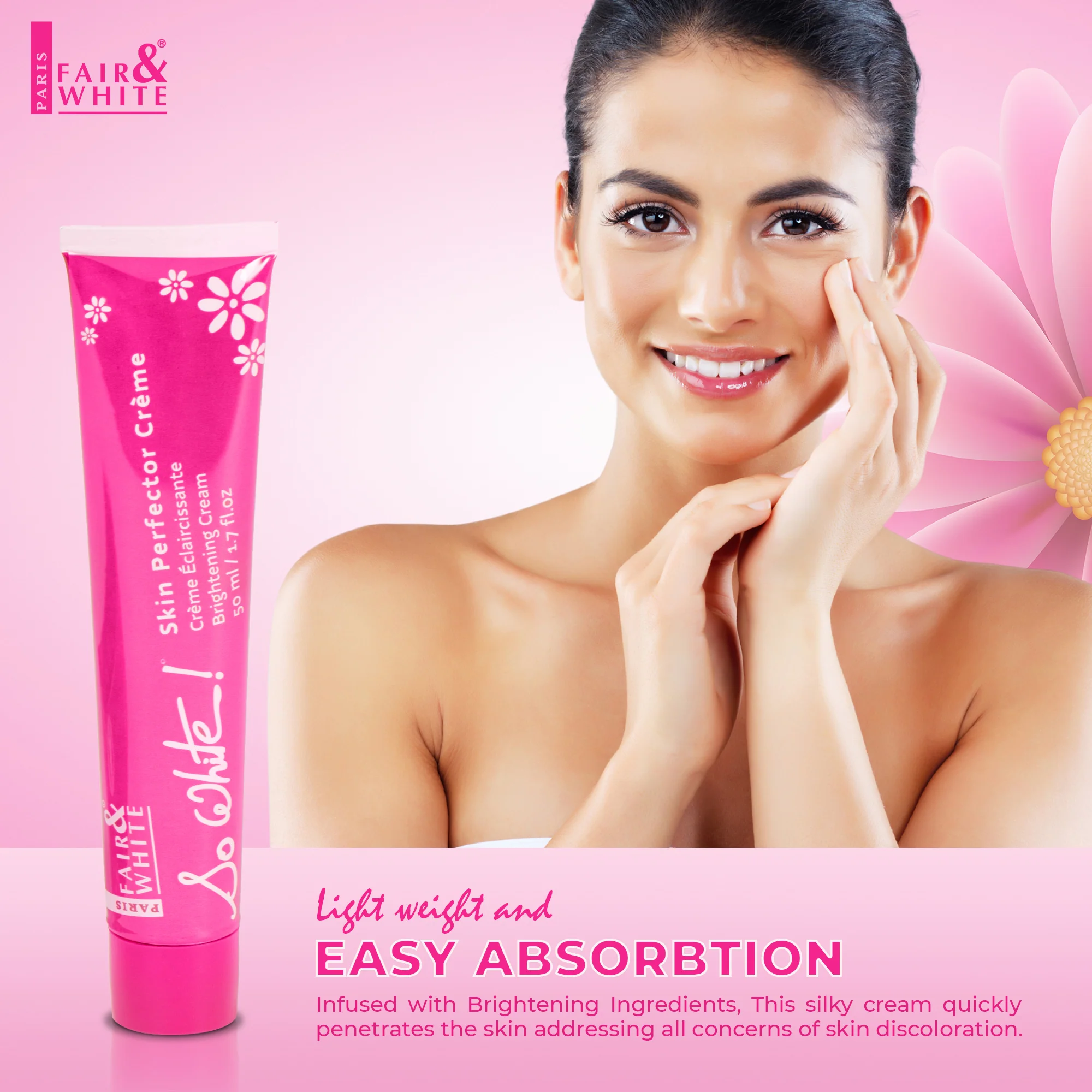Fair And White So White Skin Perfector Brightening Cream 50ml / 1.7 fl oz - Image 4