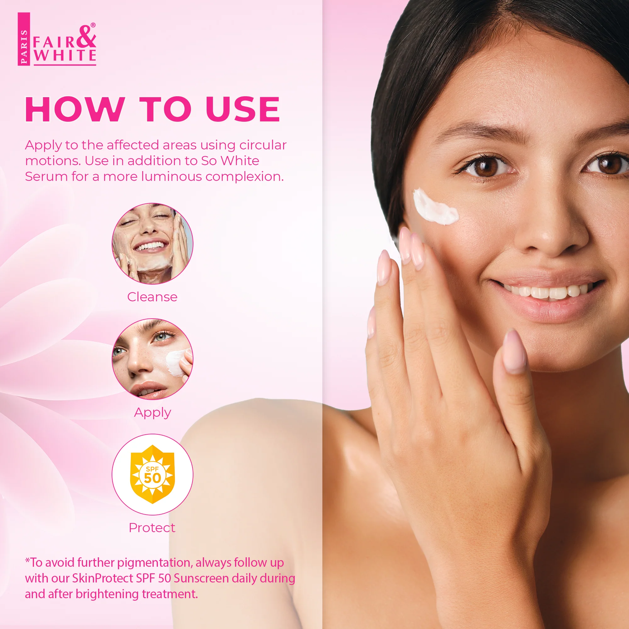 Fair And White So White Skin Perfector Brightening Cream 50ml / 1.7 fl oz - Image 5