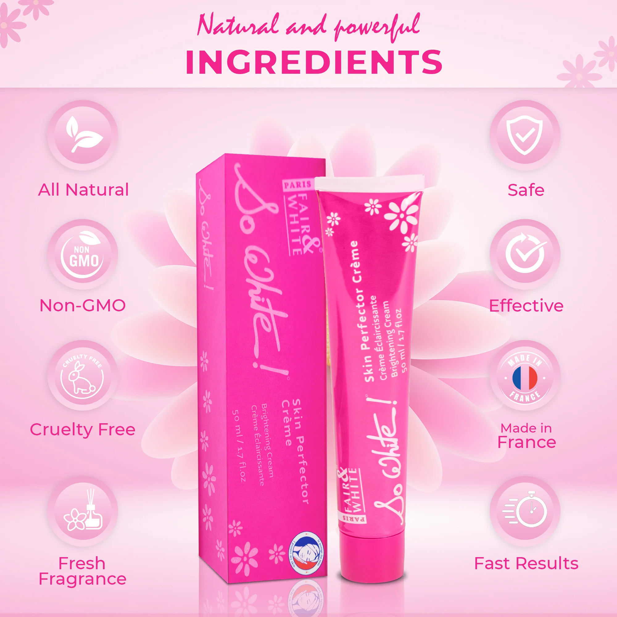 Fair And White So White Skin Perfector Brightening Cream 50ml / 1.7 fl oz - Image 6